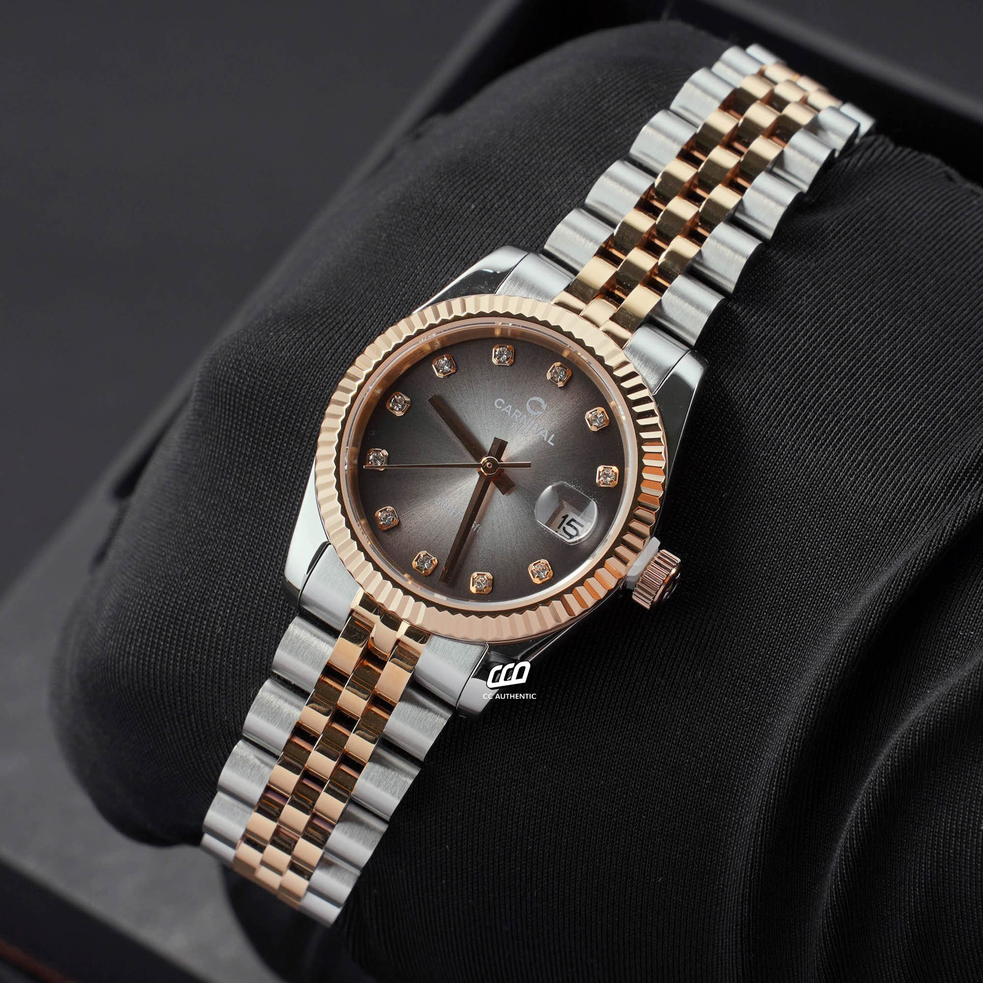 ĐỒNGH HỒ NỮ CARNIVAL 8250L CH XAM QUARTZ 32MM