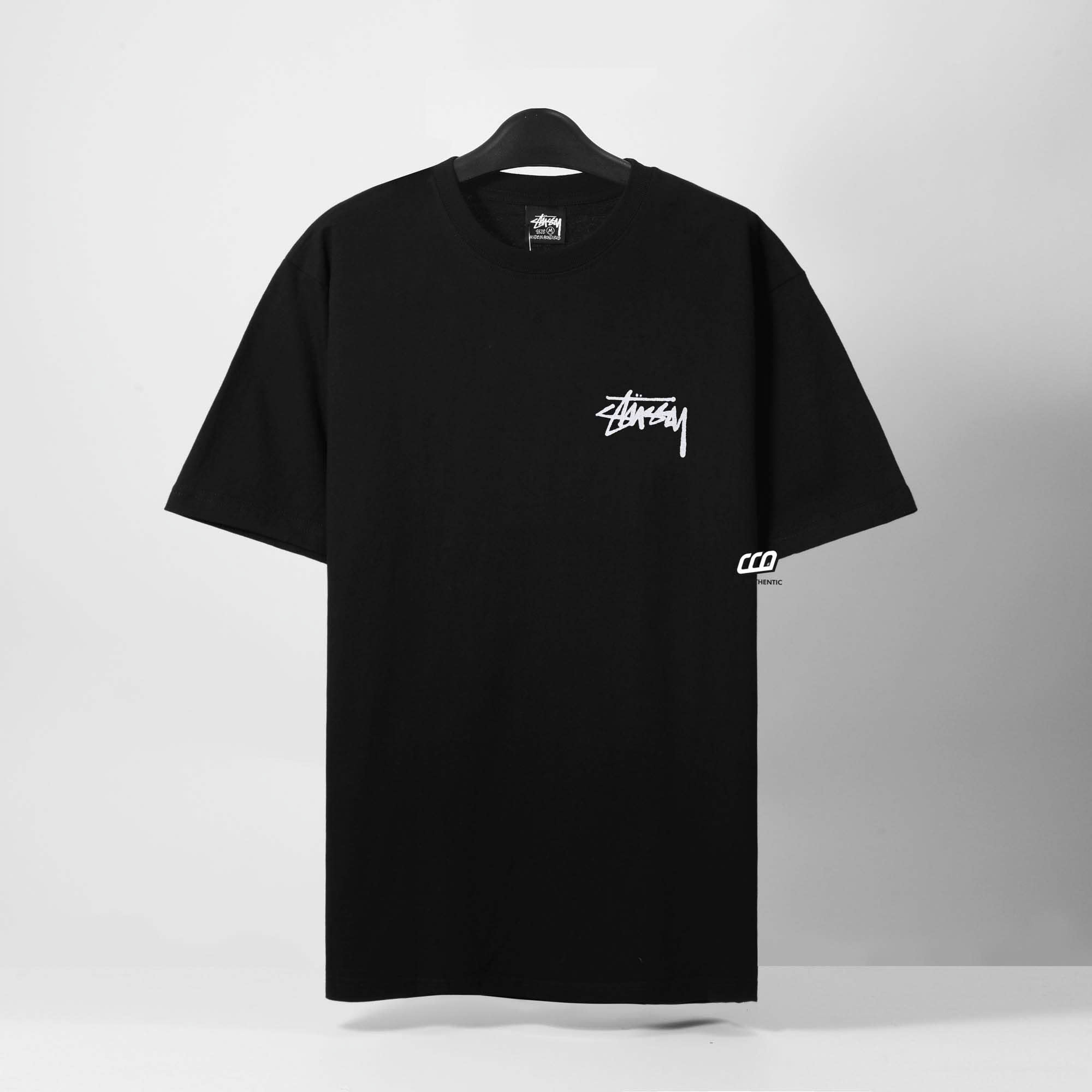 STUSSY FALLEN ANGEL DYED T-SHIRT - BLACK