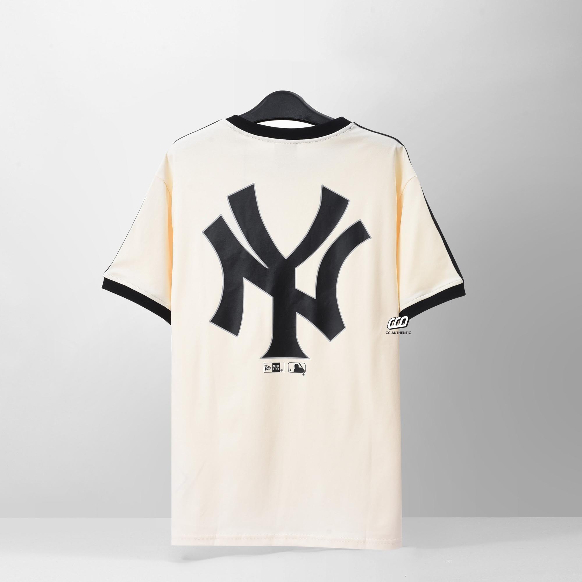 NEW ERA BIG JERSEY LOGO T-SHIRT - IVORY