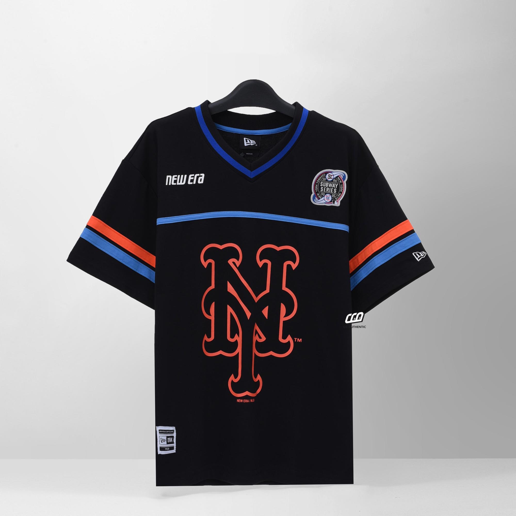 NEW ERA METS OVERSIZE T-SHIRT - BLACK