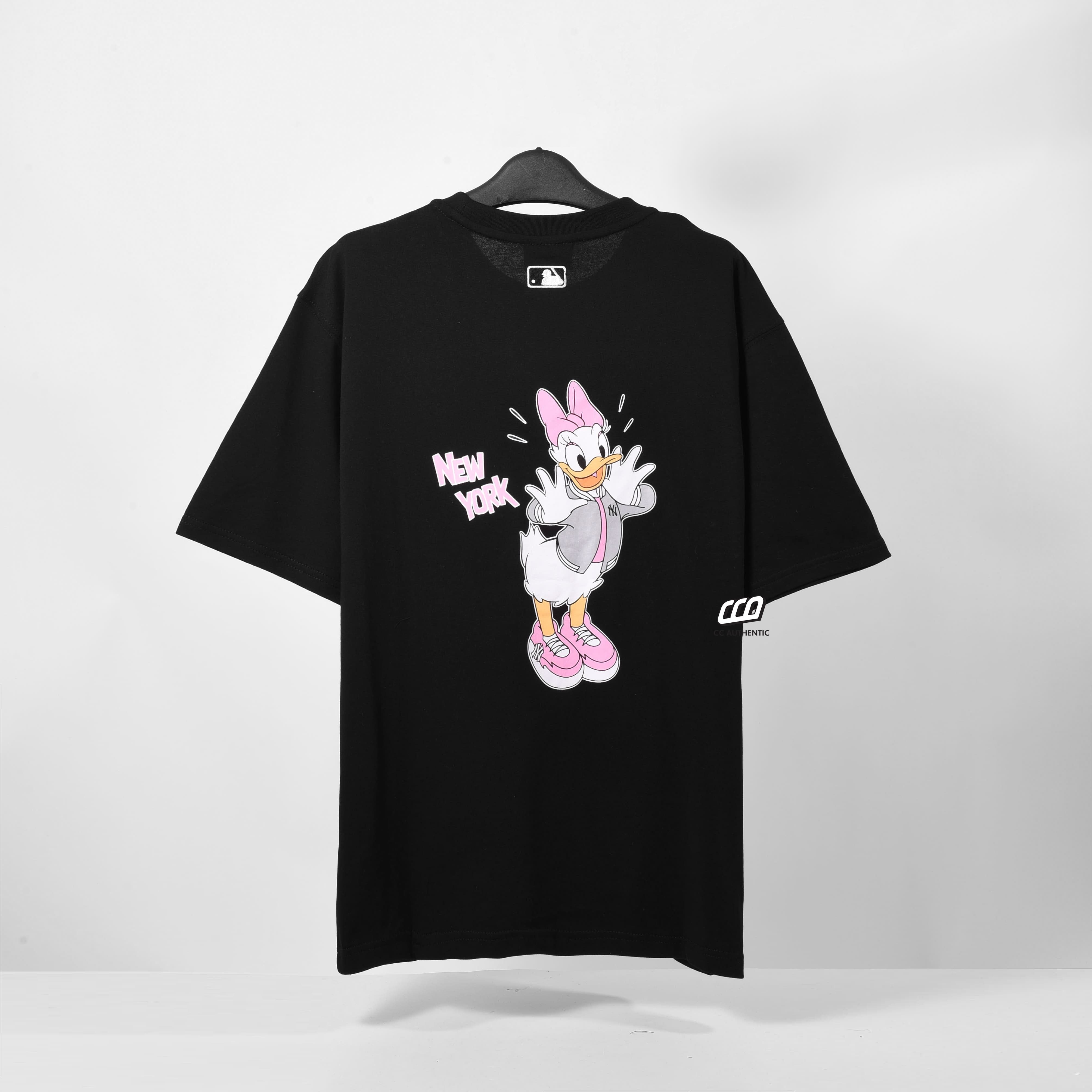 MLB x Disney Donal Duck Bag Print Overfit Tshirt - Black