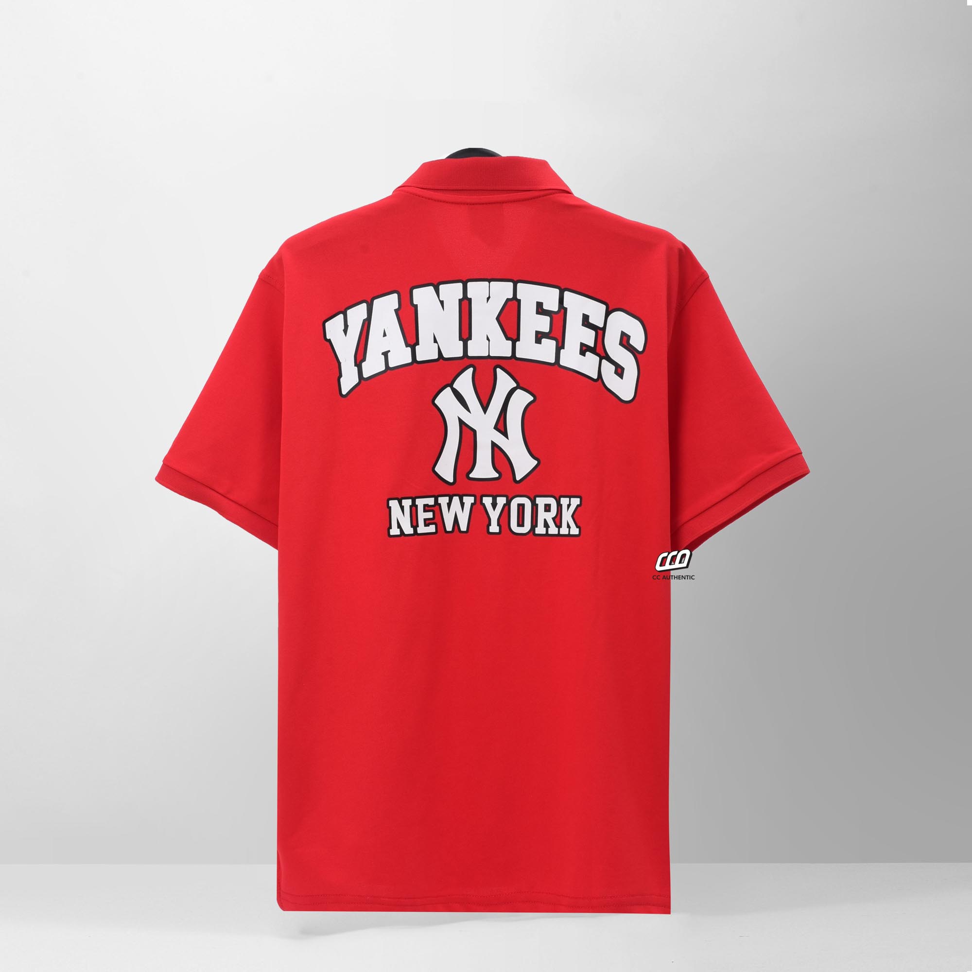 NEW ERA YKNY BACK LOGO POLO SHIRT - RED