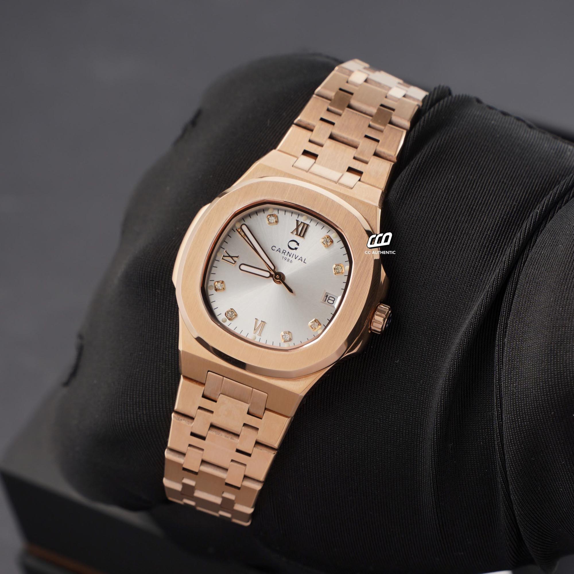 ĐỒNG HỒ NỮ CARNIVAL 8160L VH T QUAZT 34MM