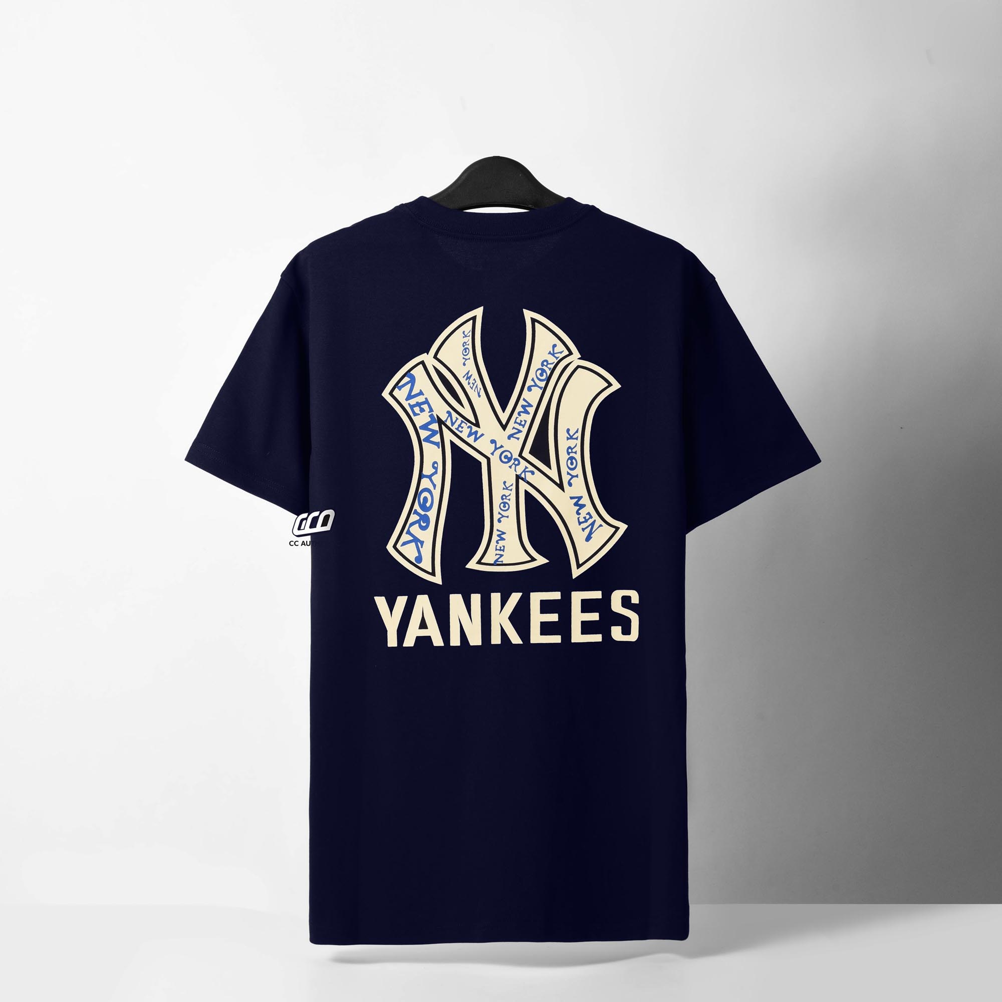 NEW ERA OVERLAY T-SHIRT - NAVY