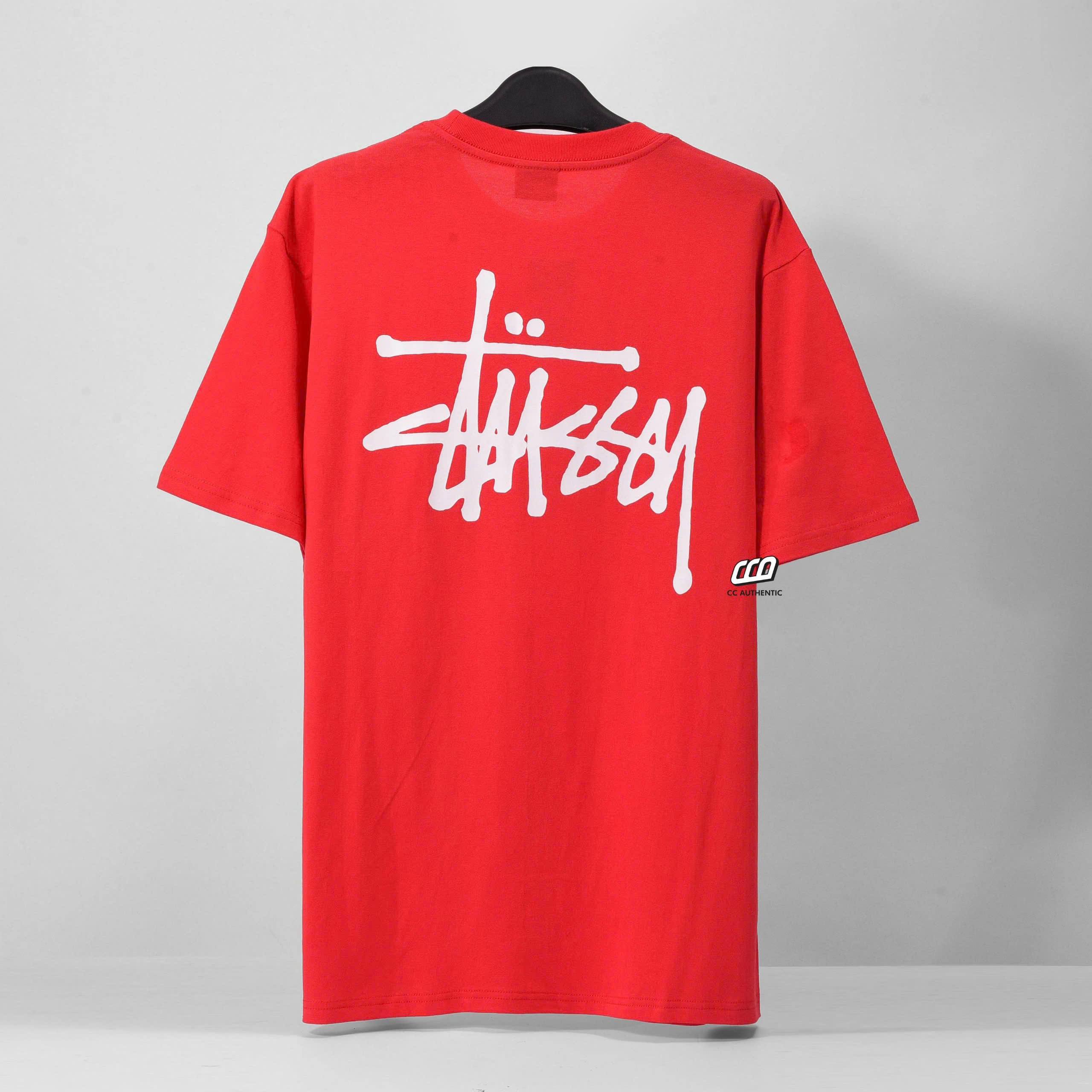 STUSSY BASIC TSHIRT - RED