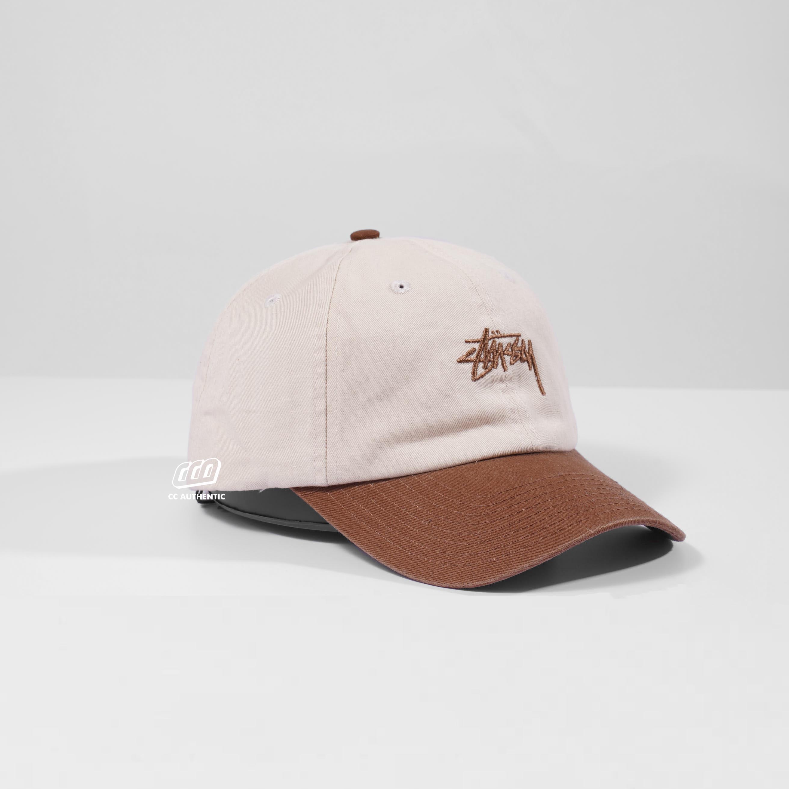 stussy stock low pro cap - NATURAL CHOCOLATE