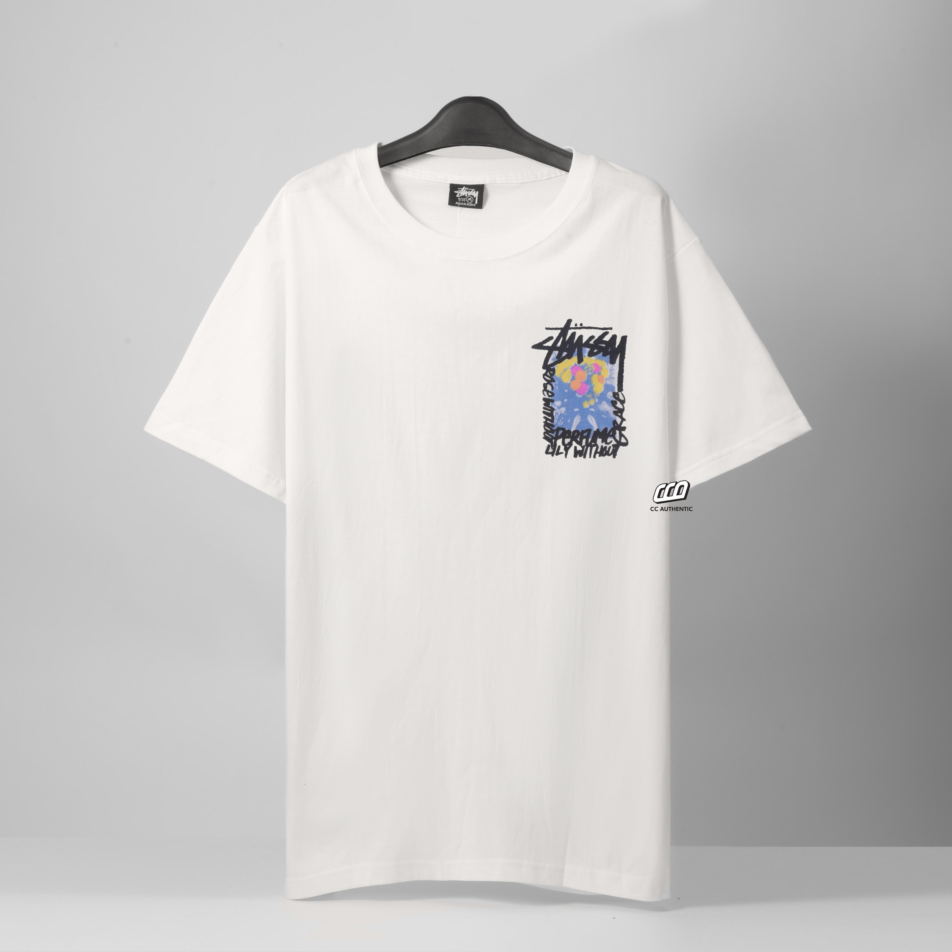 STUSSY CAMELLIAS T-SHIRT - WHITE