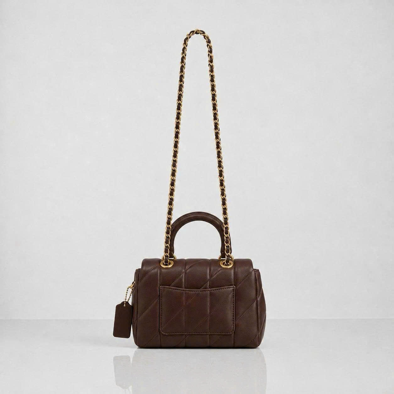 COACH TABBY TOPHANDLE BAG - MAPLE