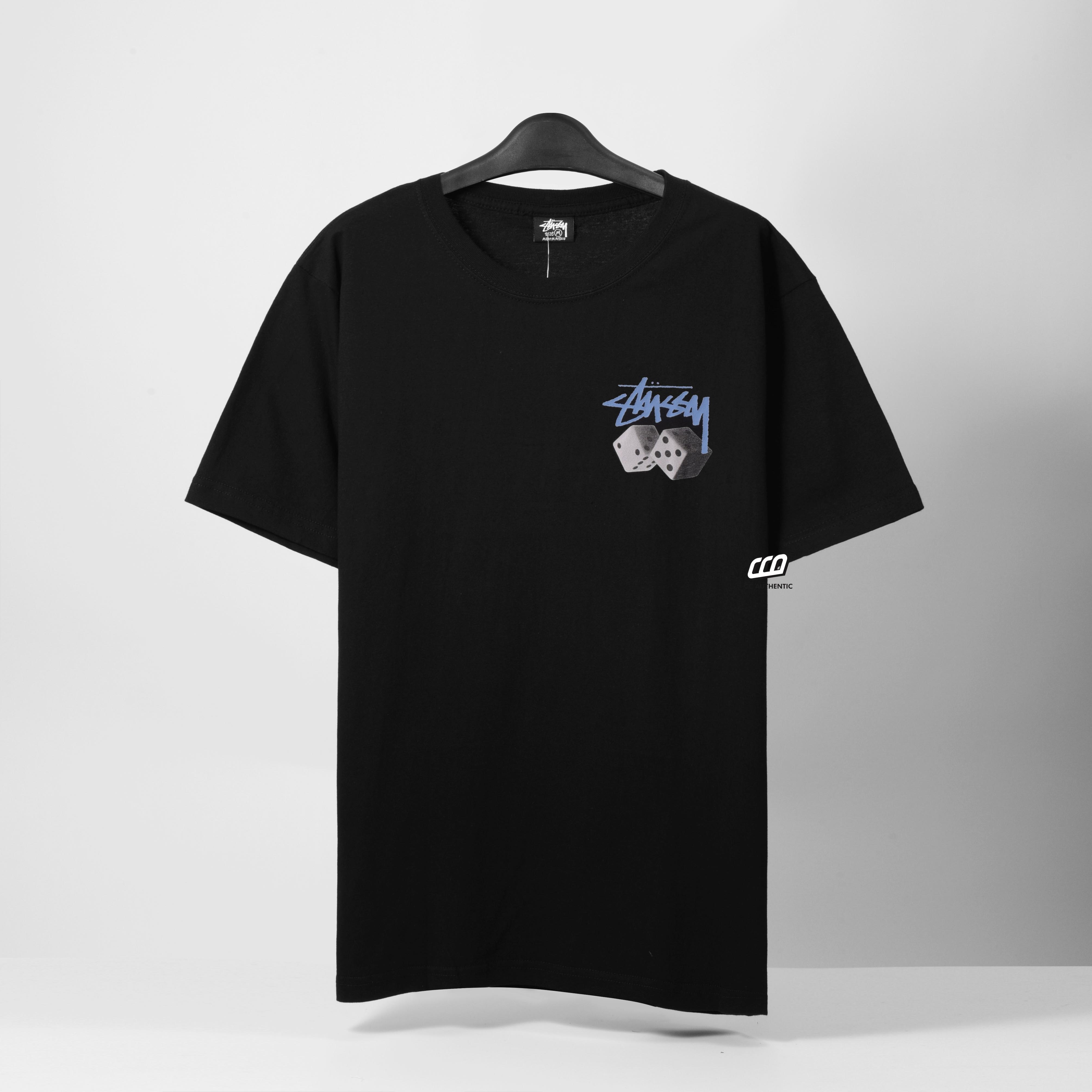 STUSSY ROLL THE DICE T-SHIRT - BLACK