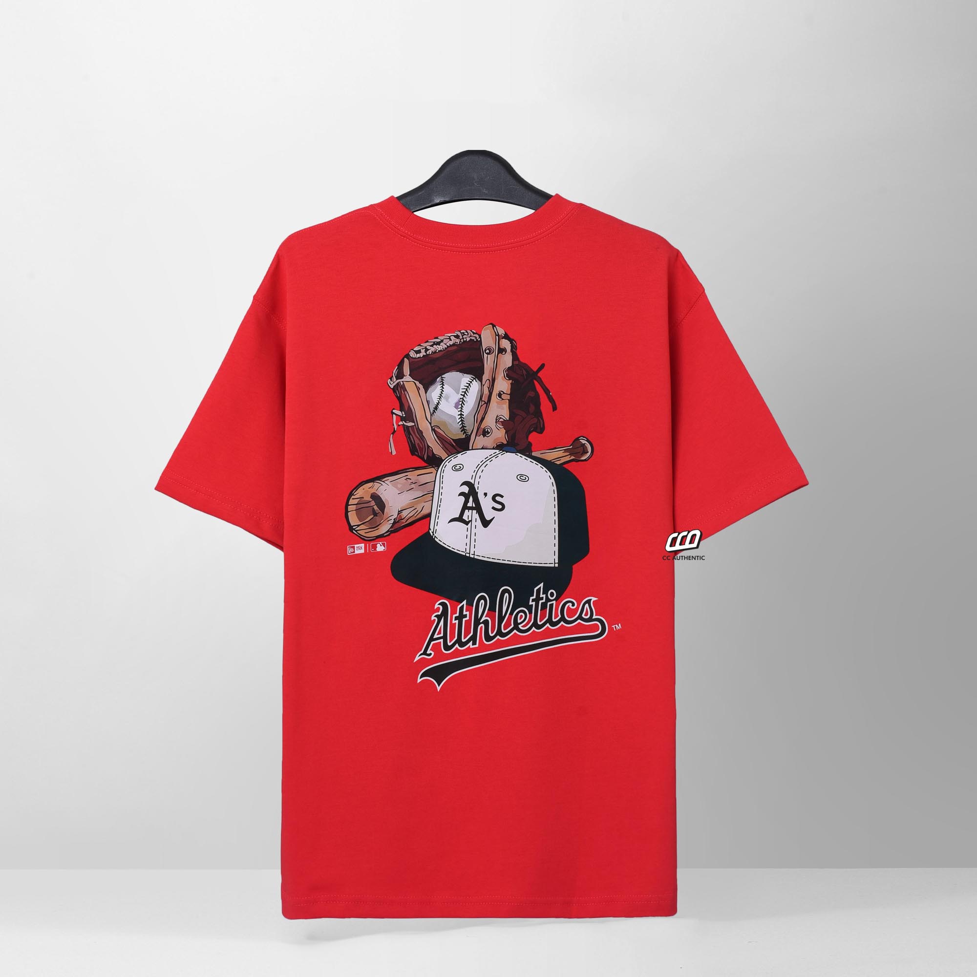 NEW ERA OAKTH T-SHIRT - RED