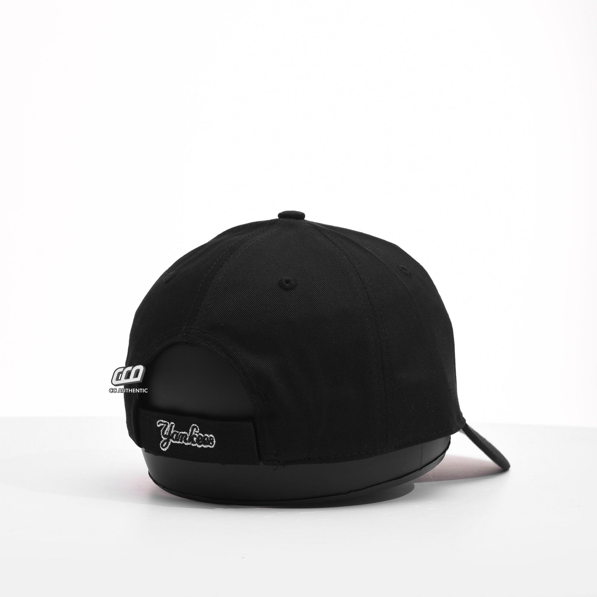 47 NY BLACK WHITE OUTLINE LOGO CAP - BLACK