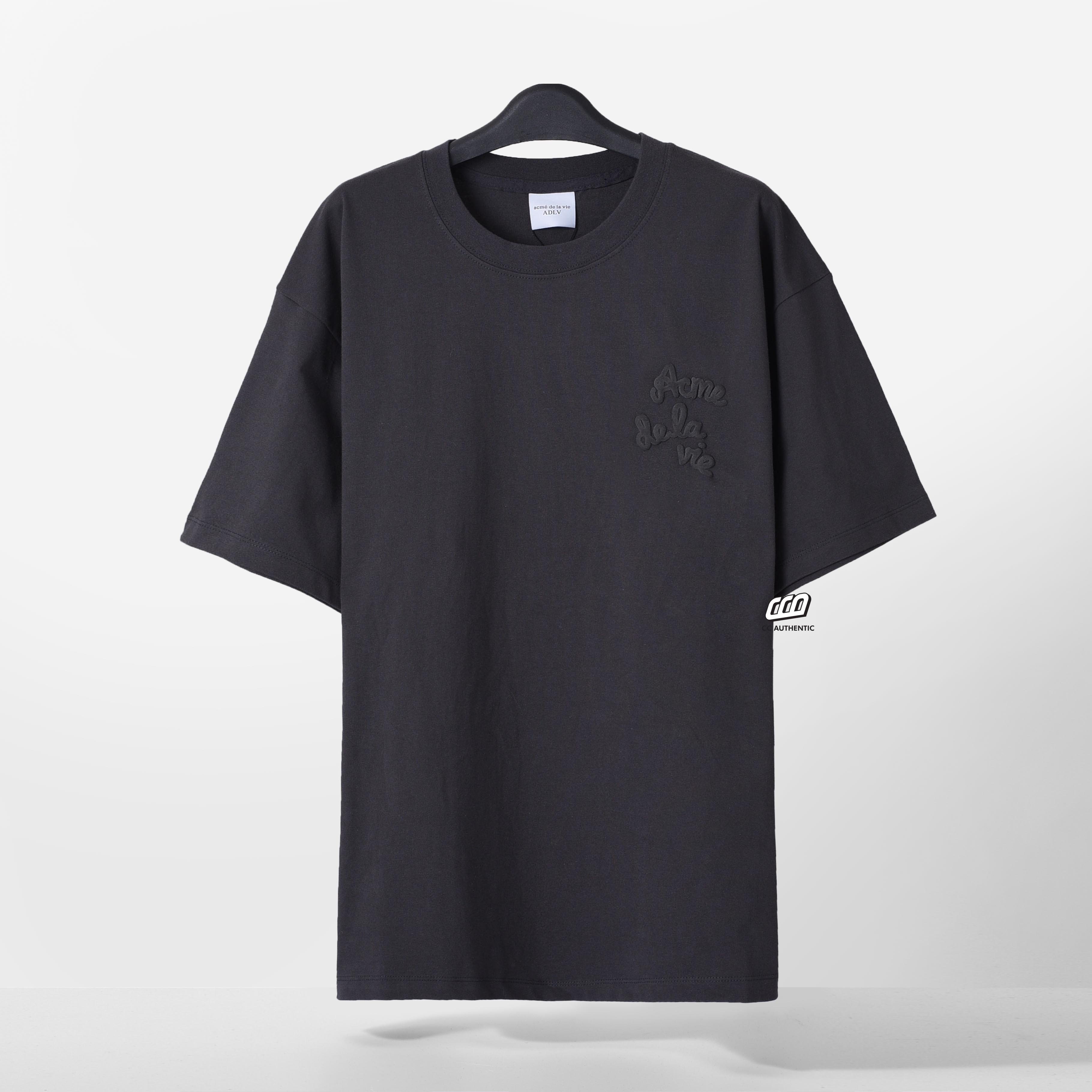 ADLV EMBOSSING T-SHIRT - CHARCOAL