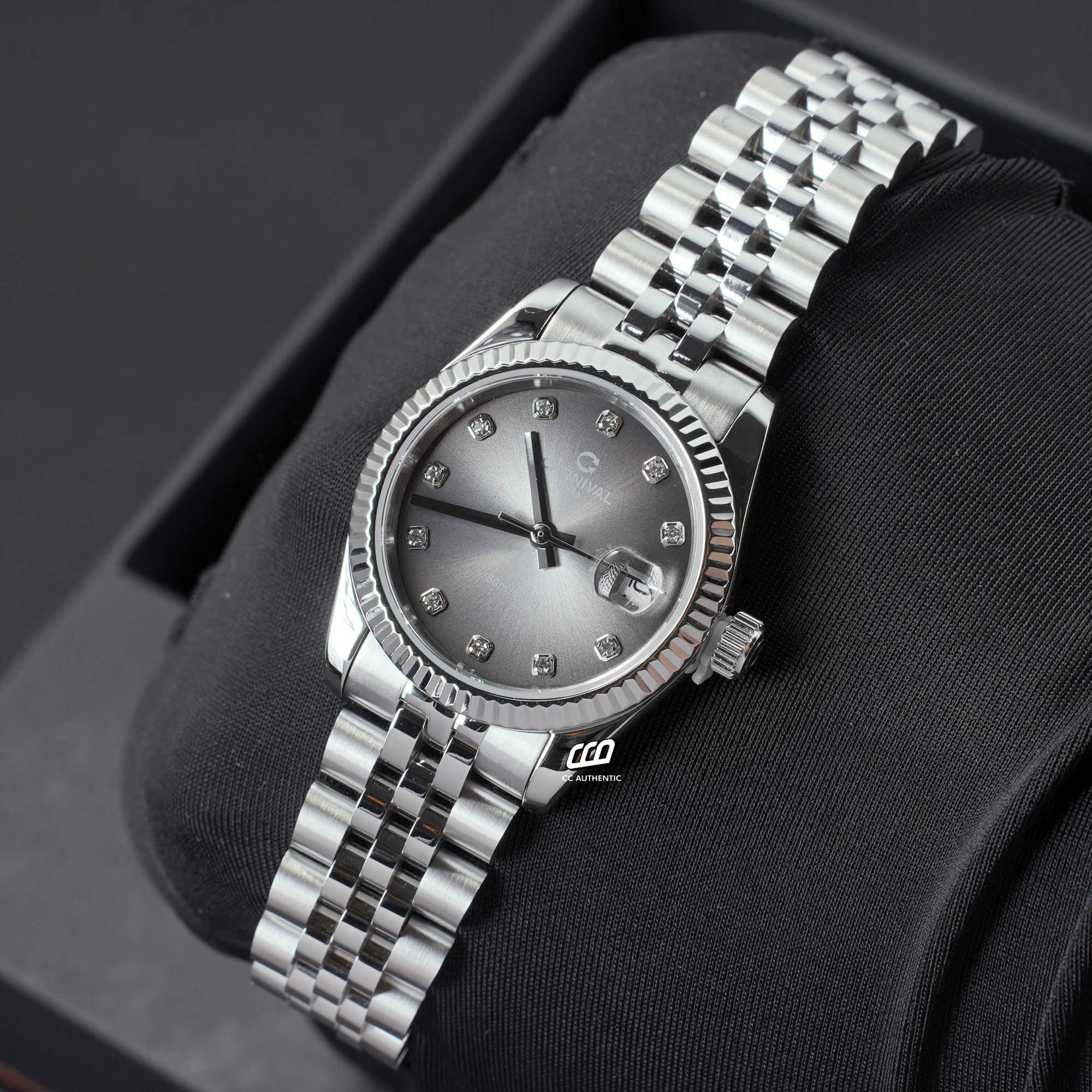ĐỒNG HỒ NỮ CARNIVAL 8250L VT XAM QUARTZ 32MM