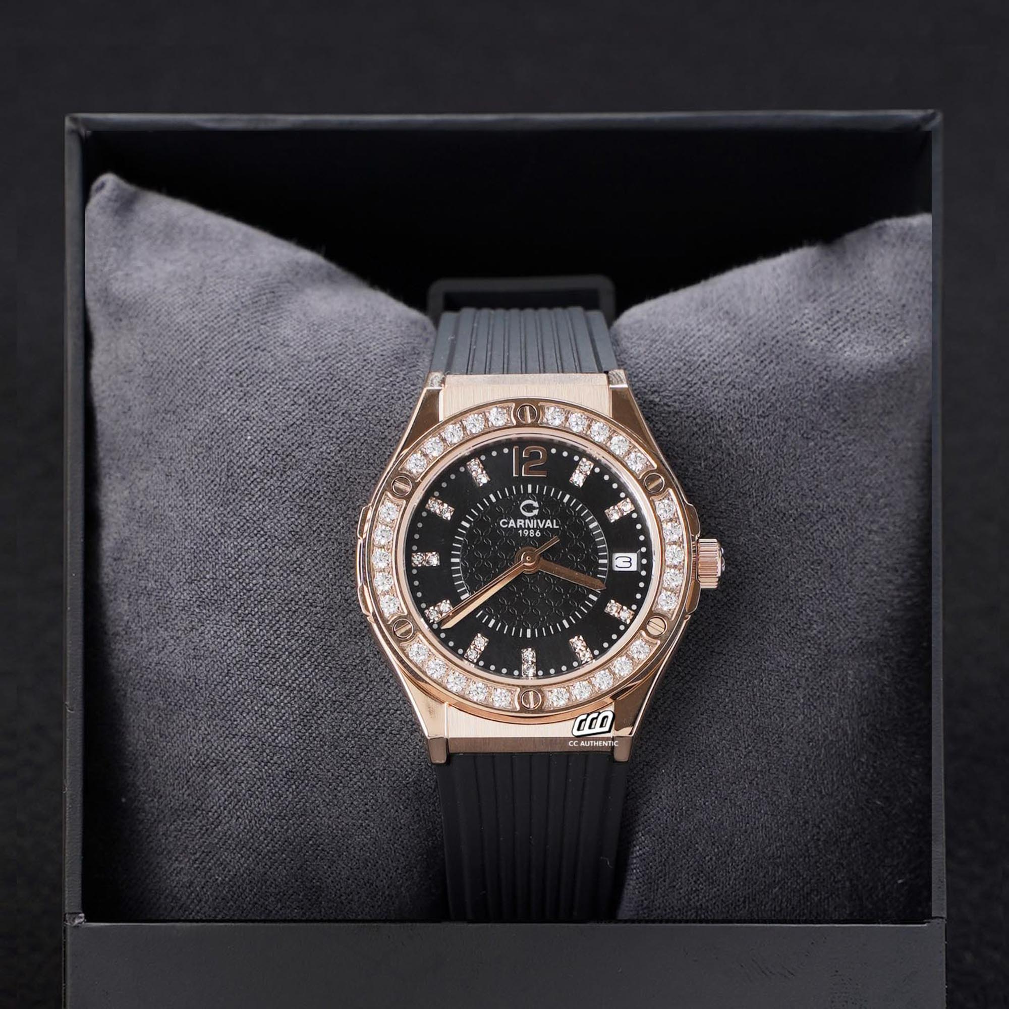 ĐỒNG HỒ NỮ CARNIVAL 8173L2 VH DCS D QUAZT 34MM