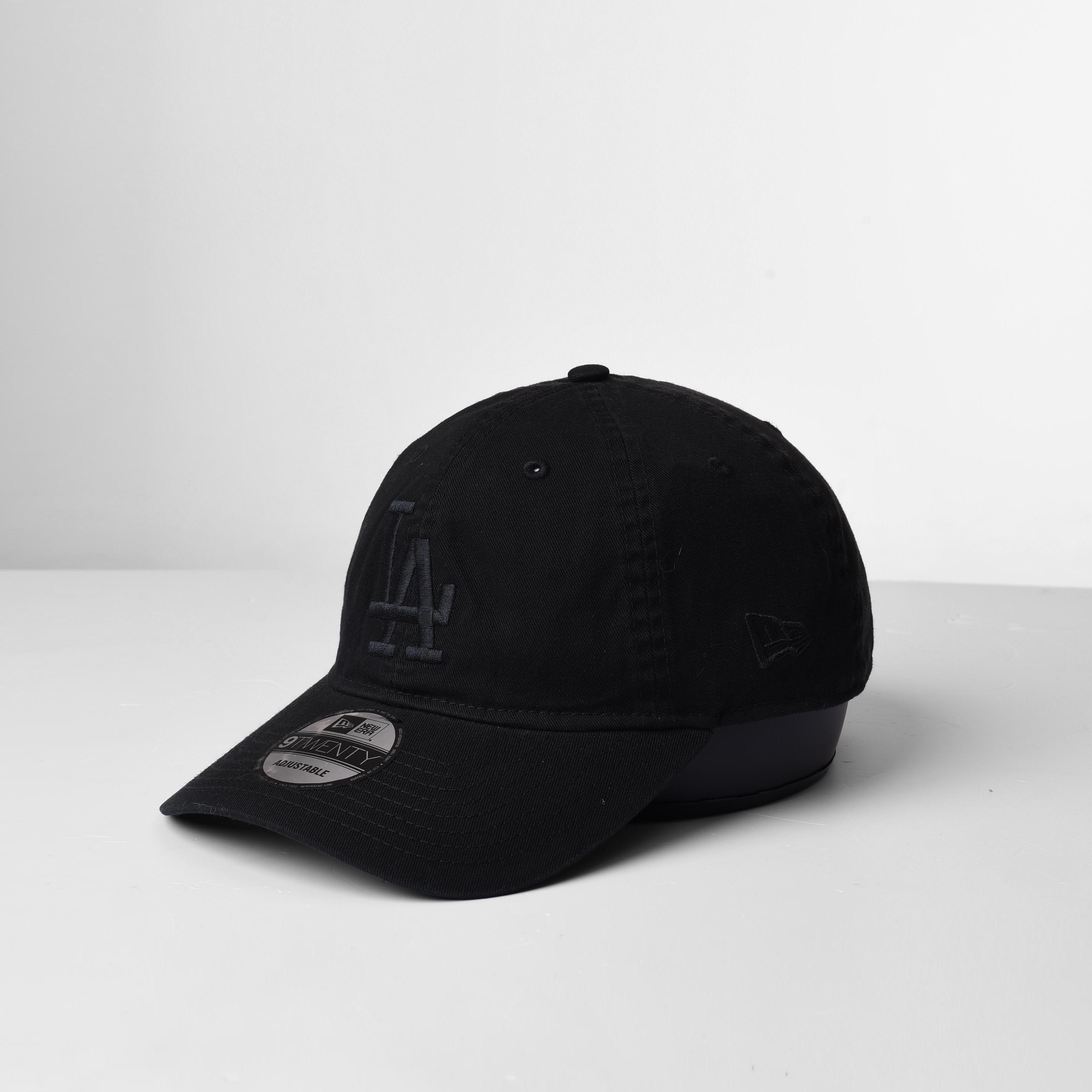 NEW ERA LA BLACK LOGO CAP - BLACK
