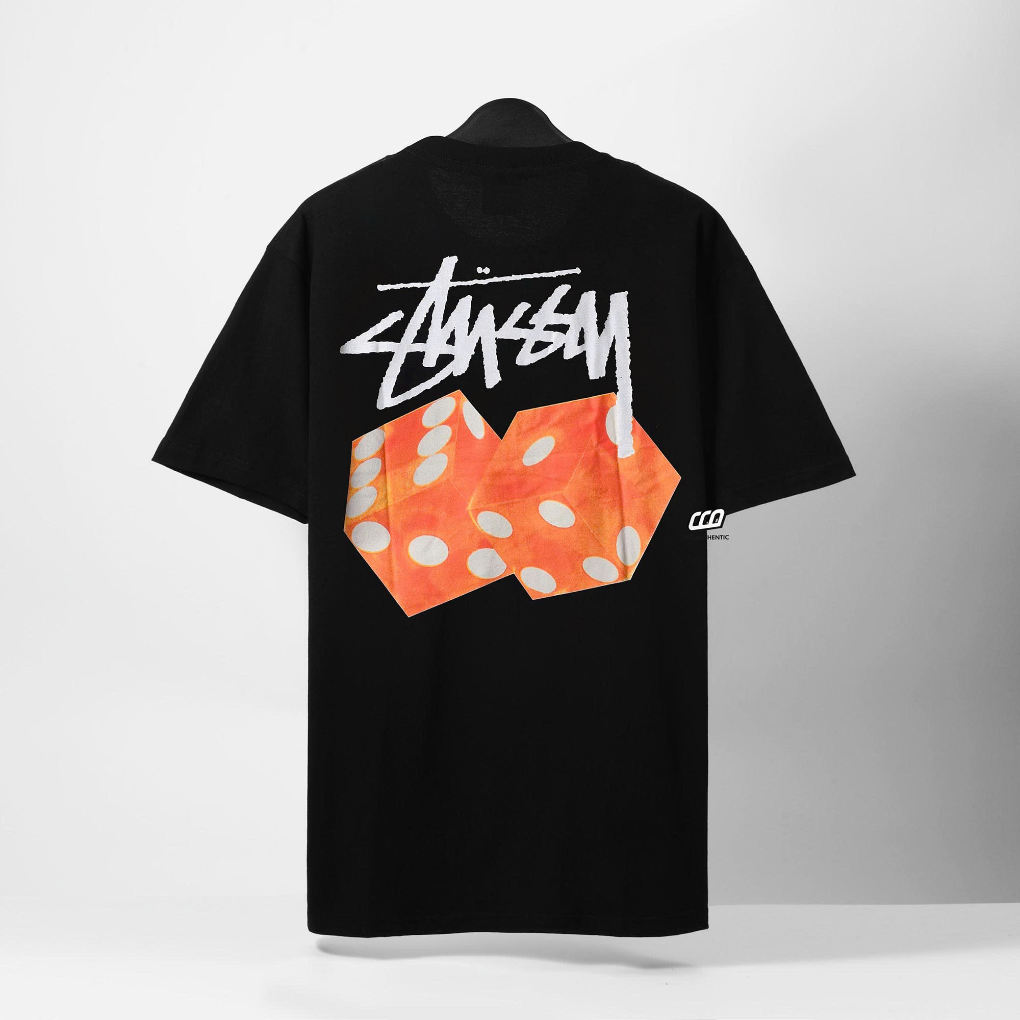 STUSSY DICED OUT T-SHIRT - BLACK