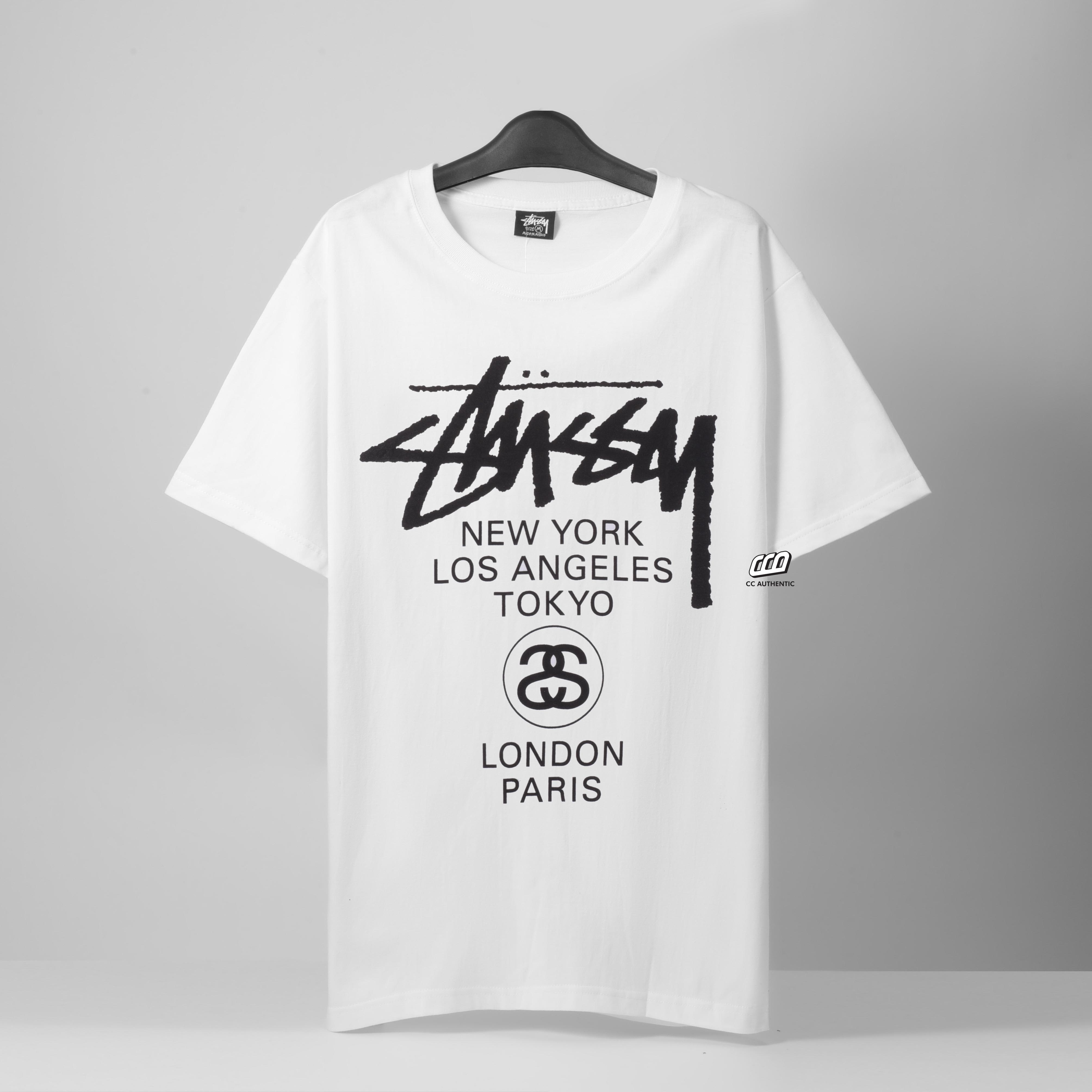 Stussy World Tour Tshirt - WHITE