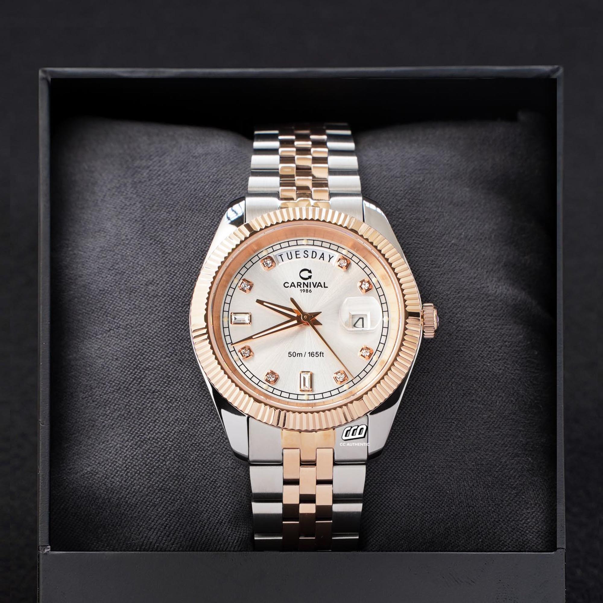 ĐỒNG HỒ NAM CARNIVAL 8190G CH T QUAZT 40MM