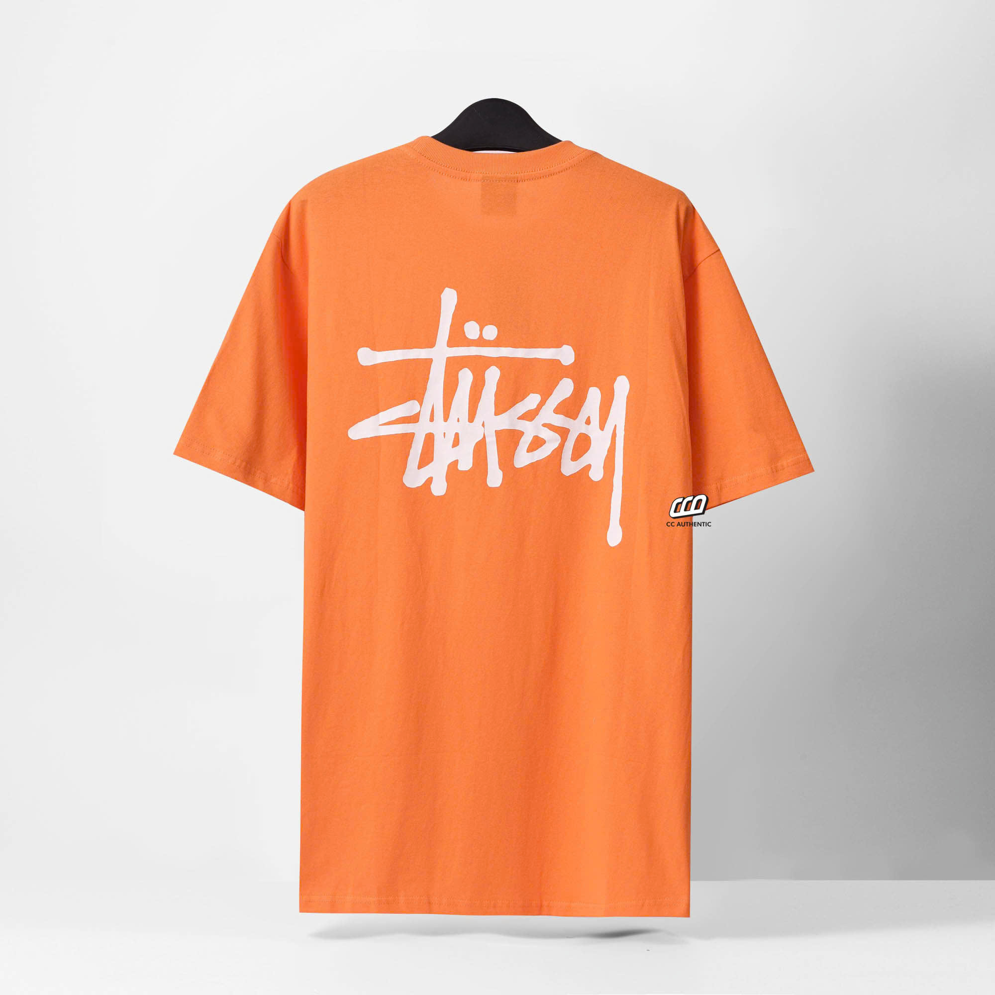 STUSSY BASIC TSHIRT - CORAL