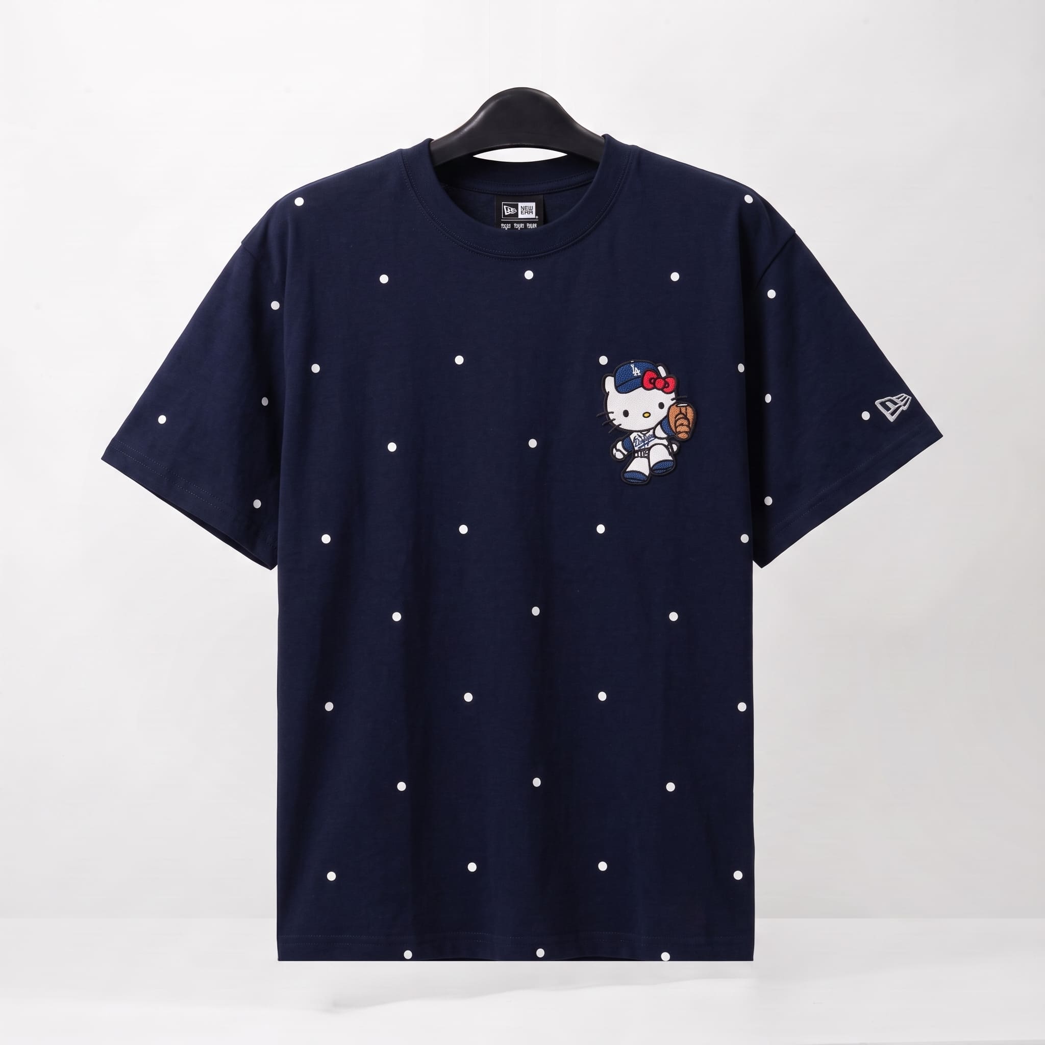 NEW ERA KITTY BASKETBALL T-SHIRT - NAVY