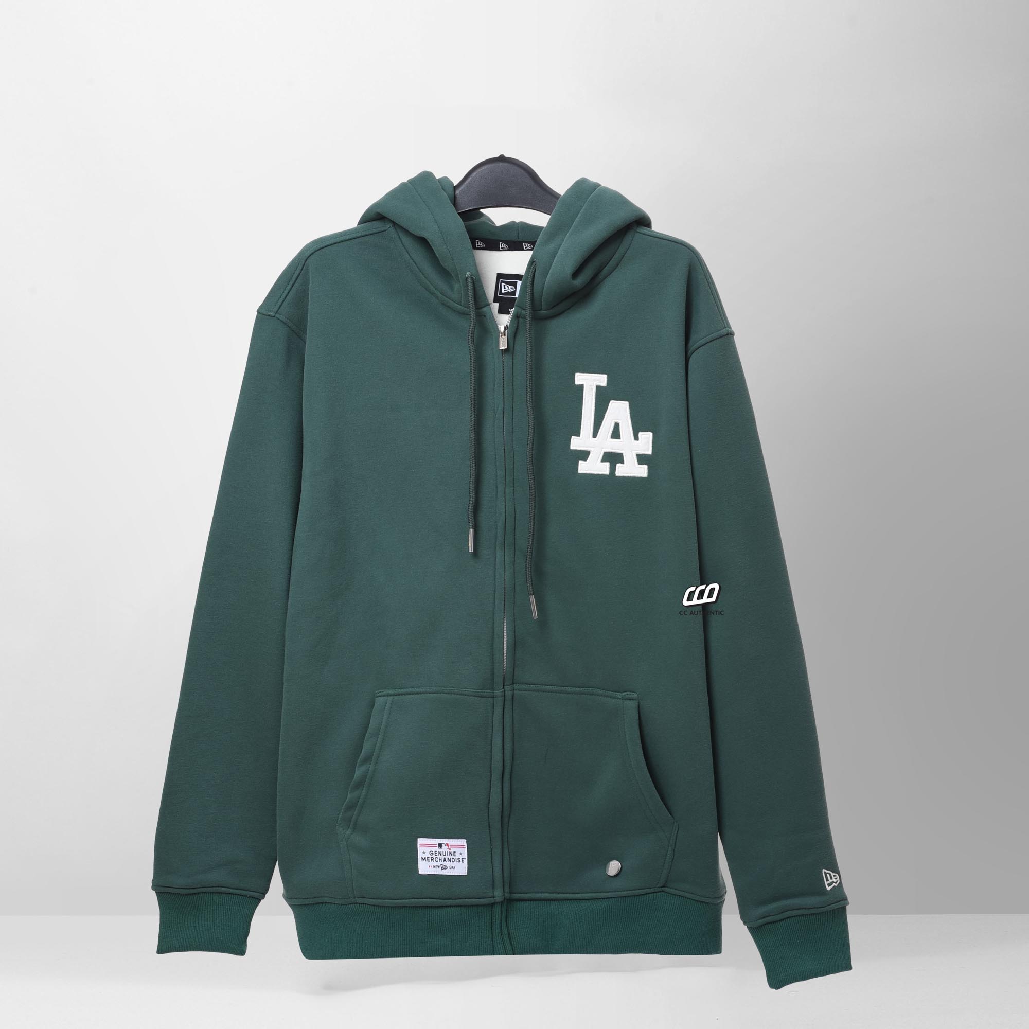 NEW ERA BASIC LOGO LOS ANGEKES HOODIE - GREEN