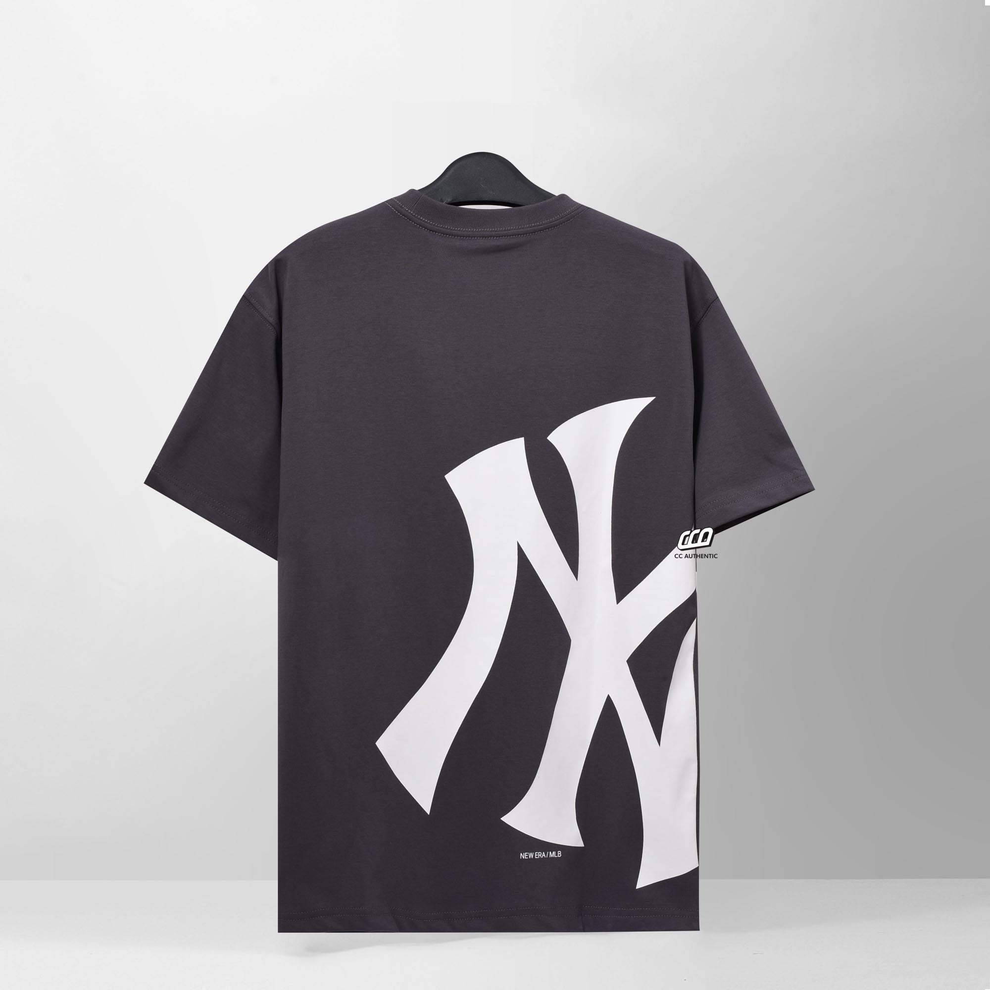 NEW ERA BACK LOGO NY T-SHIRT - GREY