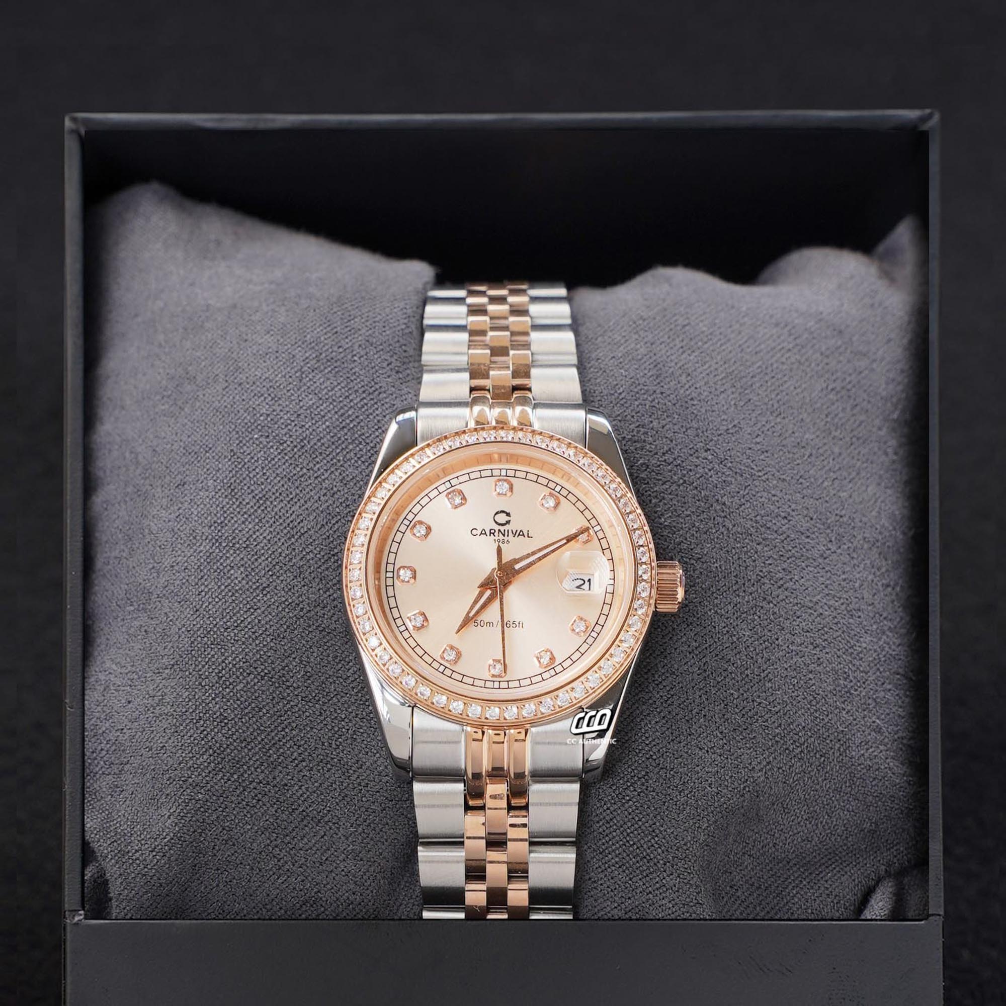 ĐỒNG HỒ NỮ CARNIVAL 8131L2 CH NN QUAZT 32MM