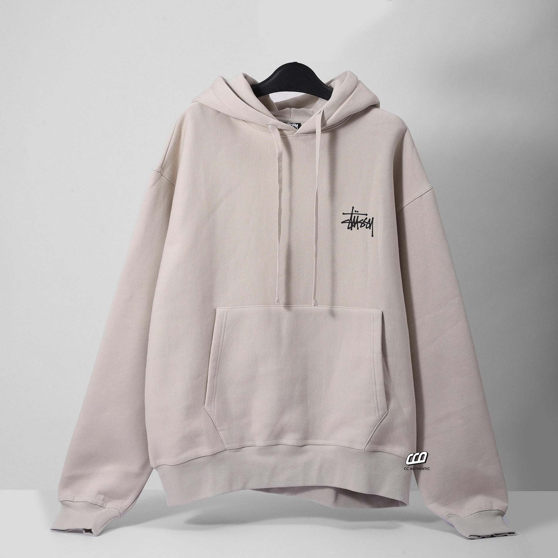 Stussy Basic Hoodie - Smoke