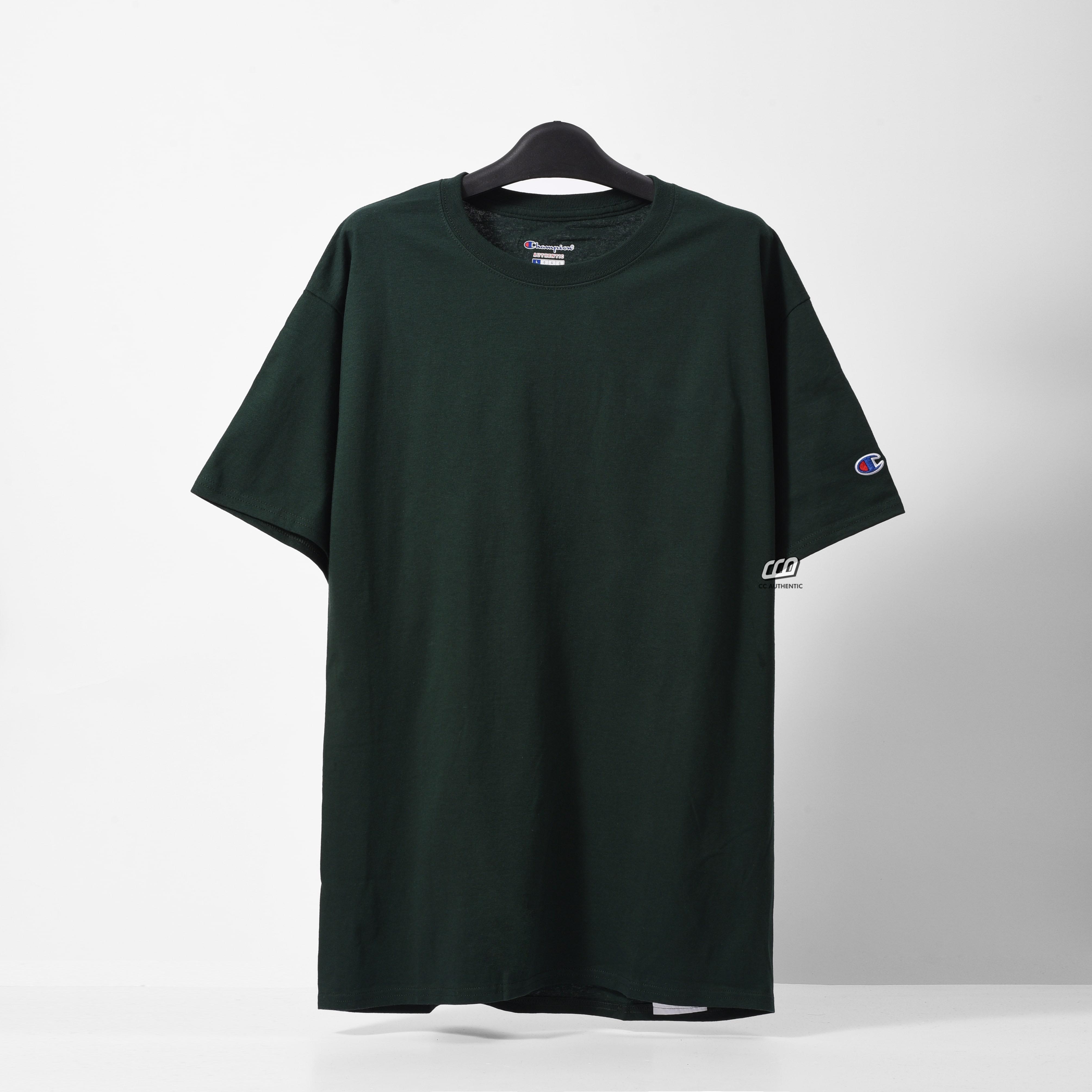 CHAMPION BASIC T-SHIRT - DARK GREEN