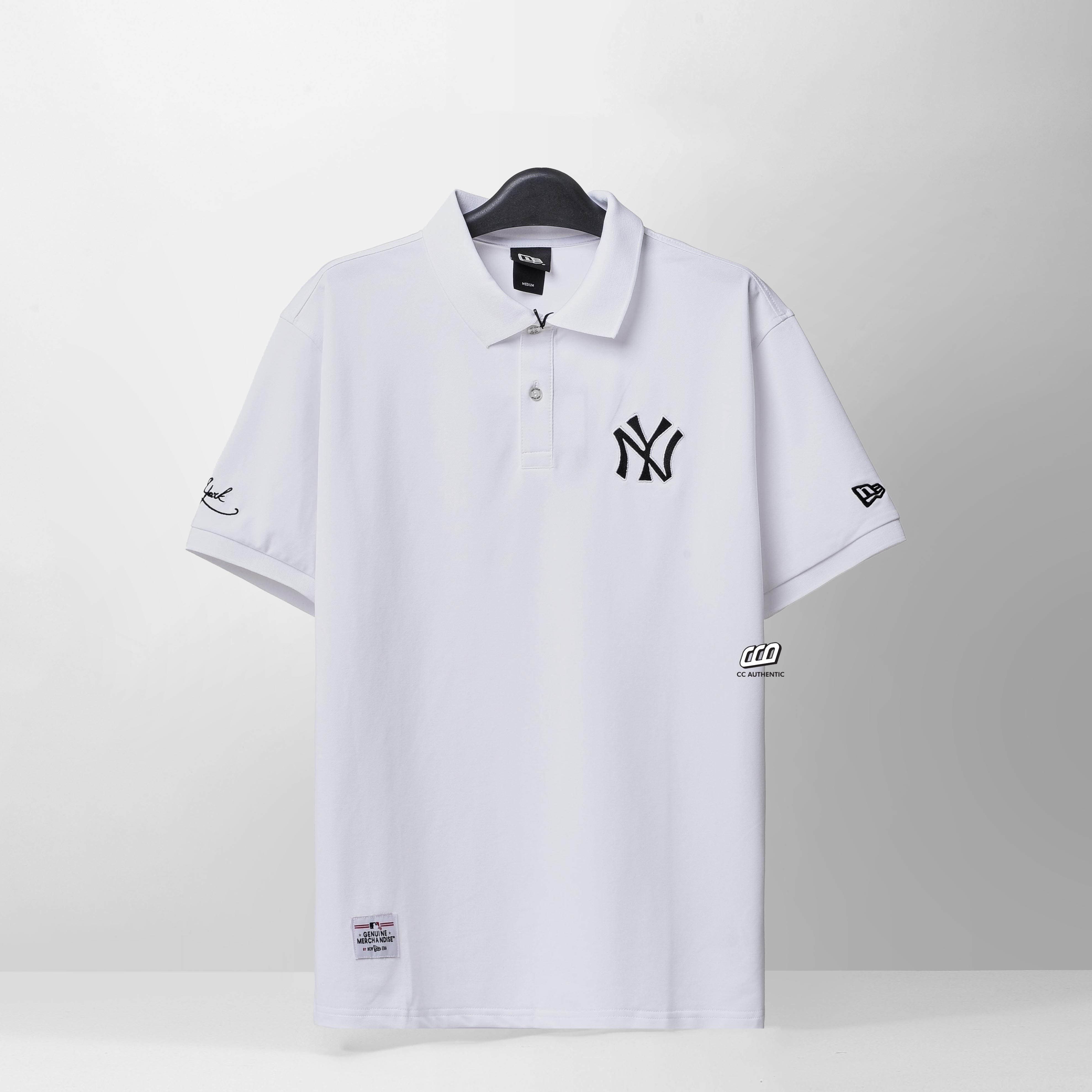 NEW ERA SLIMNY POLO SHIRT - WHITE