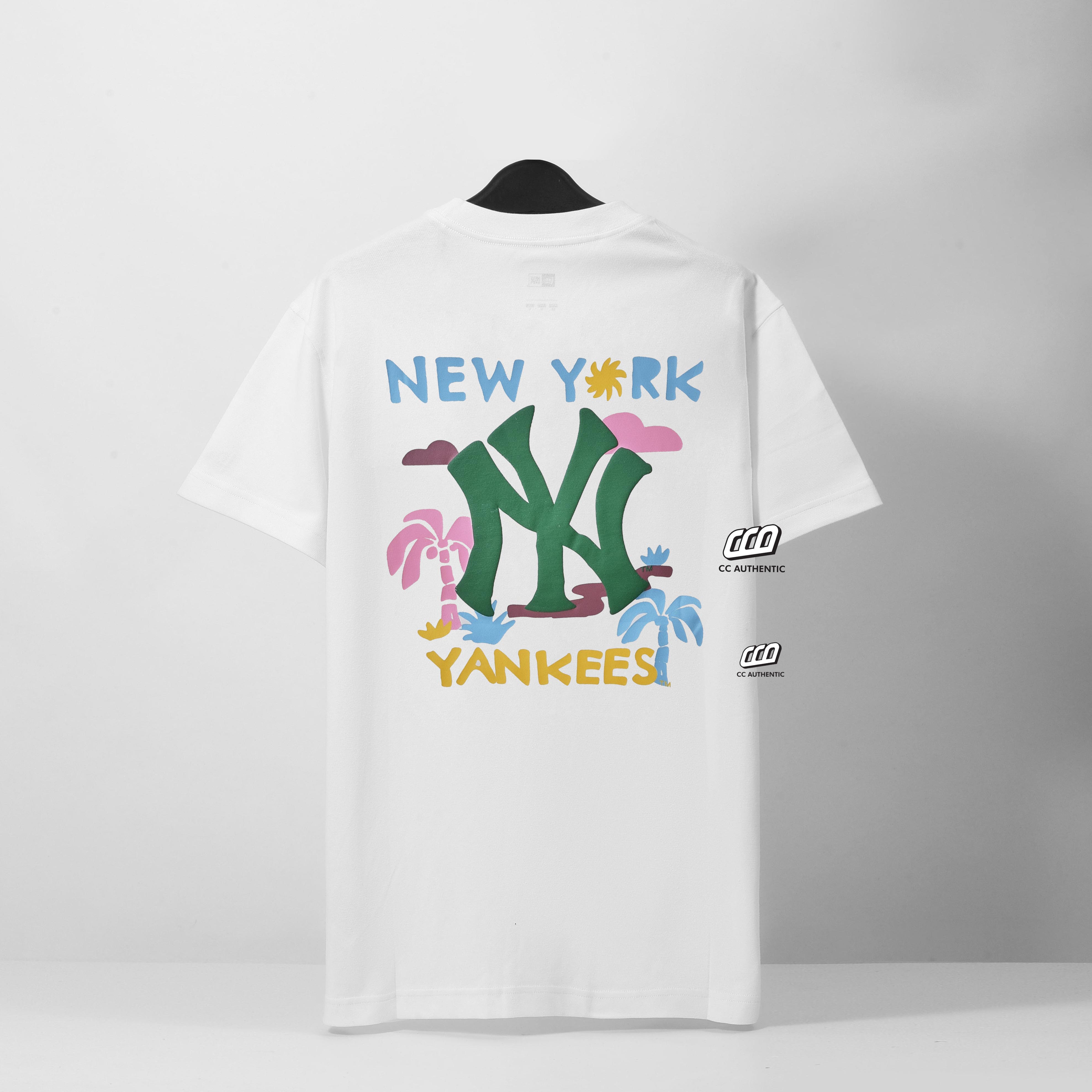 NEW ERA NY SUMMER BEACH T-SHIRT - WHITE