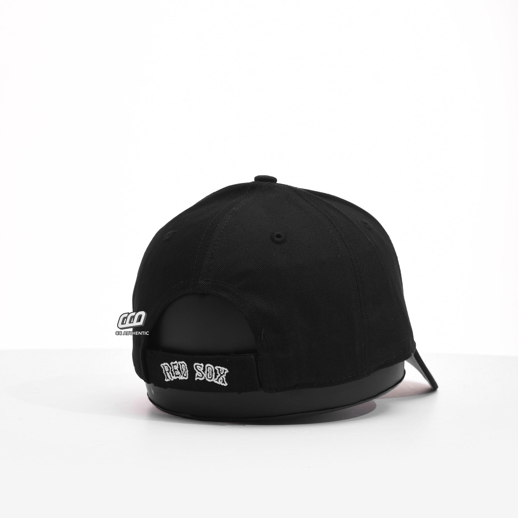 47 B BLACK WHITE OUTLINE LOGO CAP - BLACK