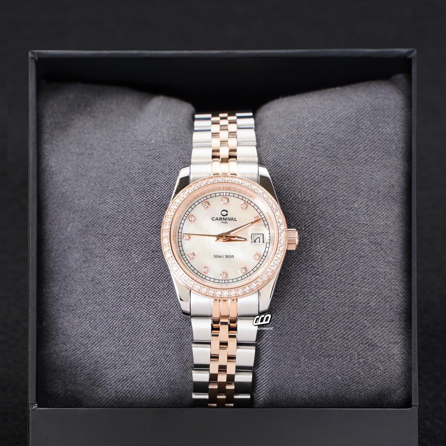 ĐỒNG HỒ NỮ CARNIVAL 8131L2 CH TK QUAZT 32MM