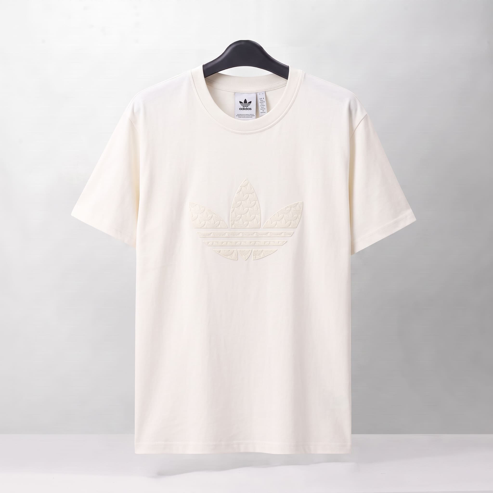 ADIDAS Q12 MONOGRAM T-SHIRT - WHITE