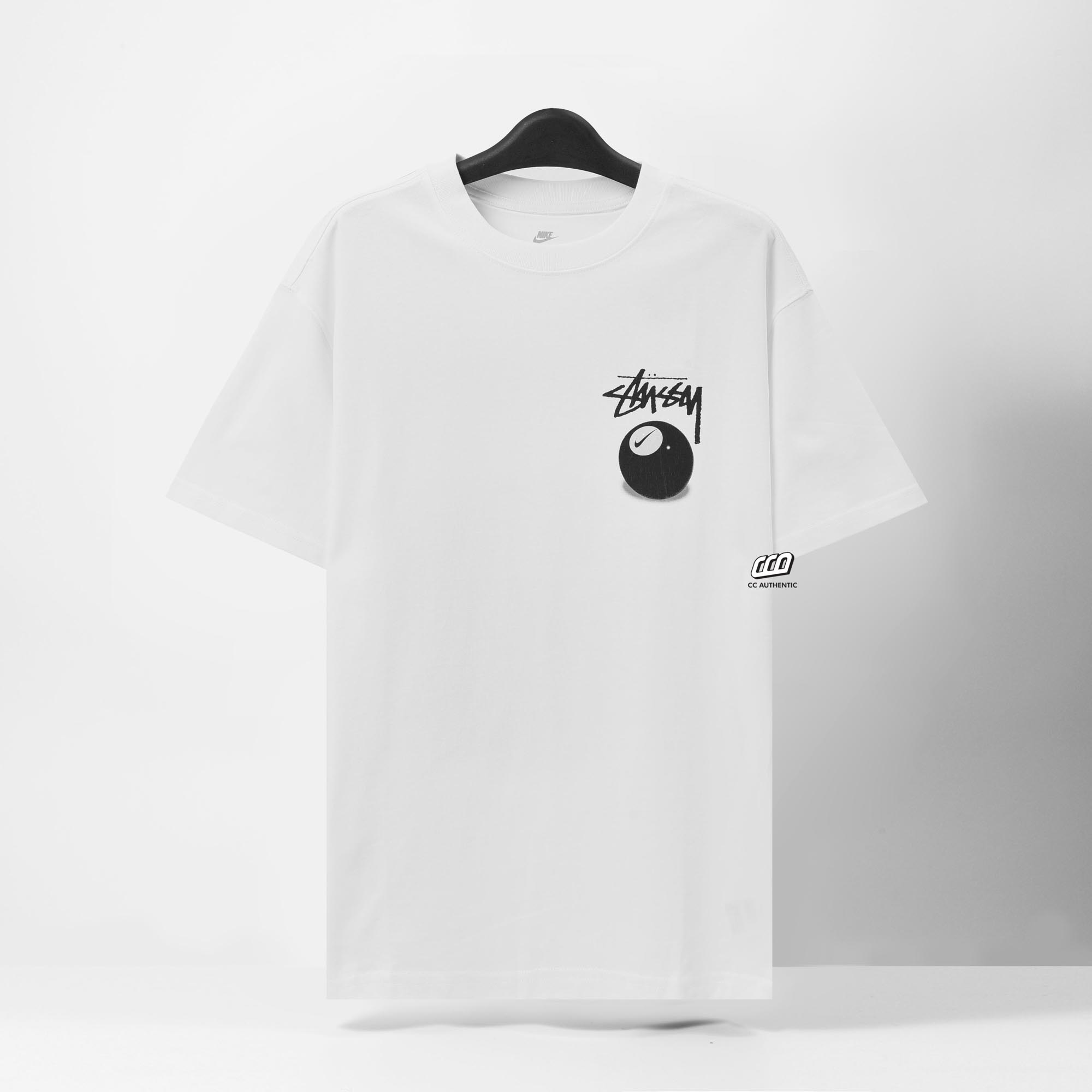 STUSSY X NIKE 8BALL T-SHIRT - WHITE