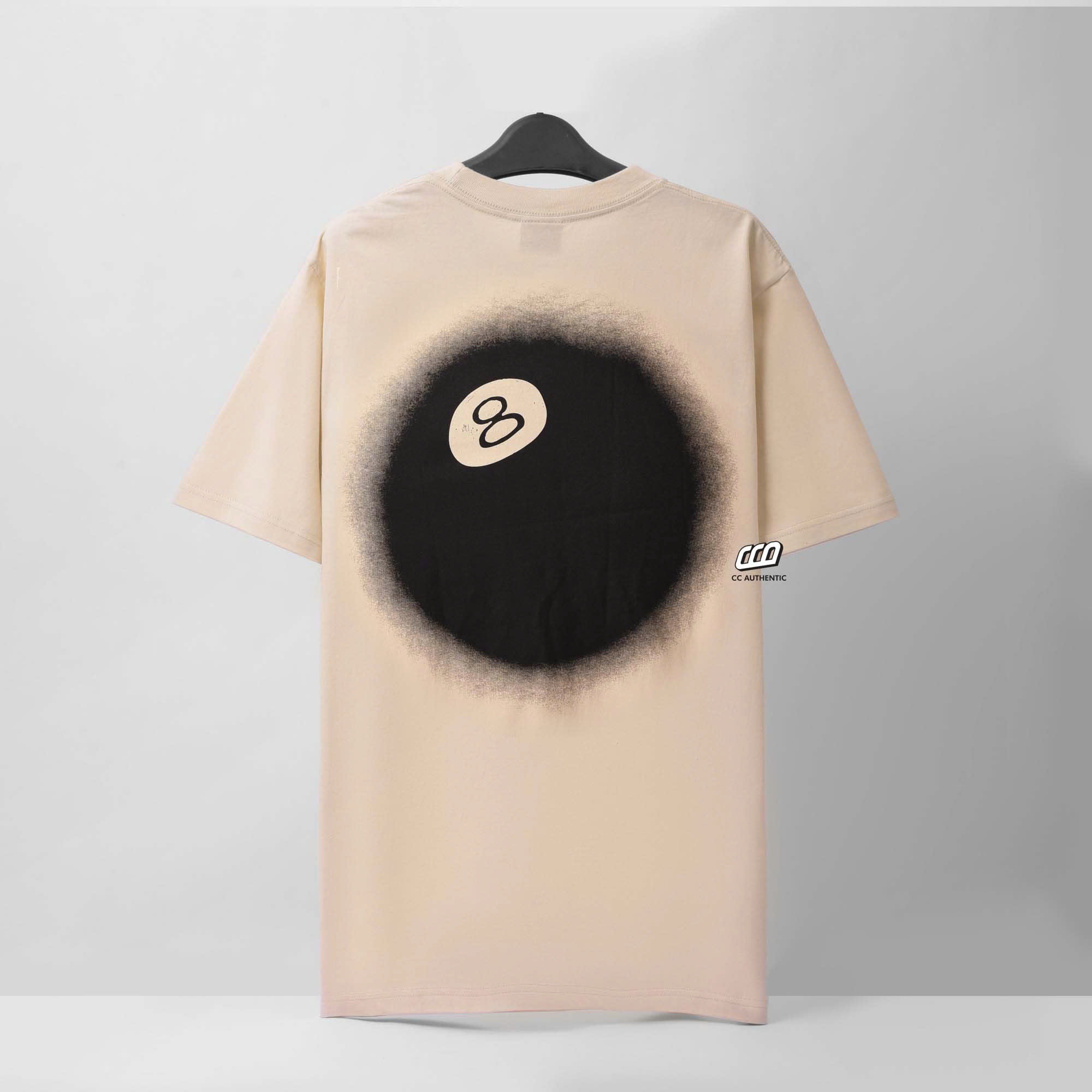 STUSSY 8BALL FADE T-SHIRT - PUTTY