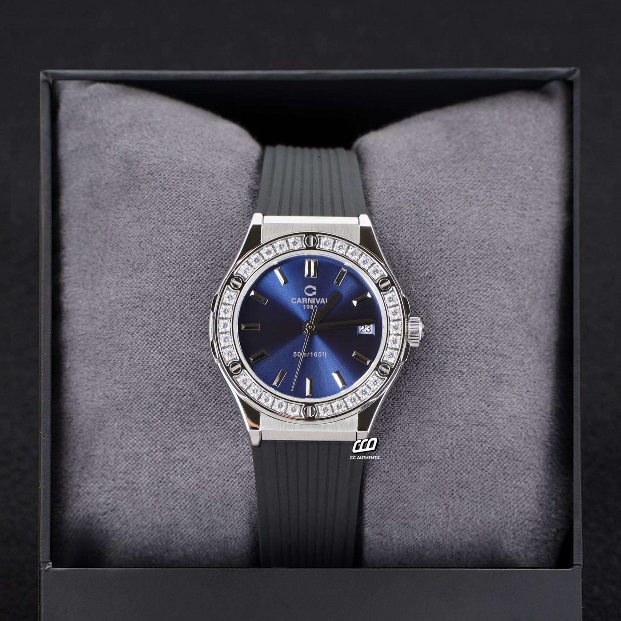 ĐỒNG HỒ NỮ CARNIVAL 8168L2 VT DCS X QUAZT 34MM