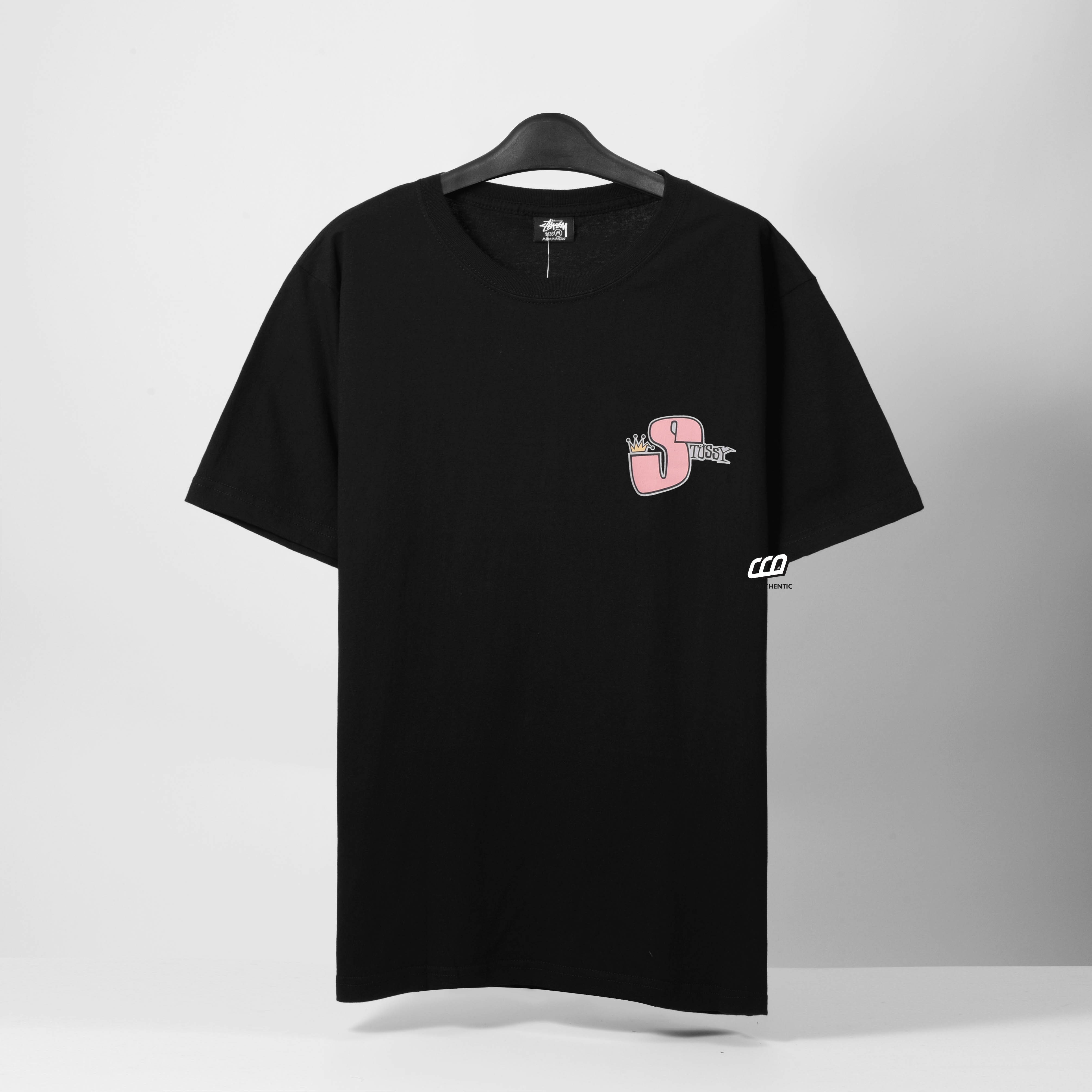 STUSSY PHAT S T-SHIRT - BLACK