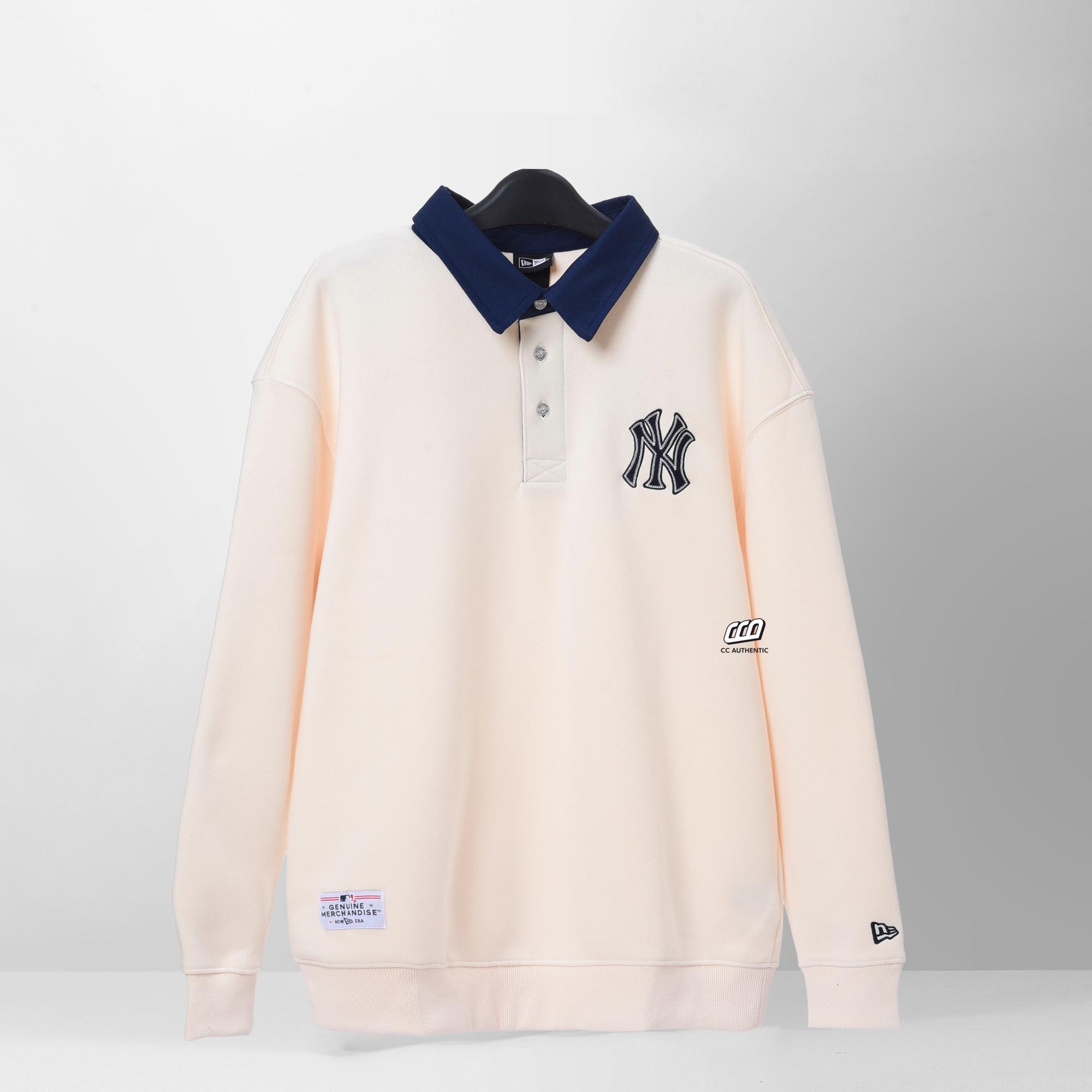 NEW ERA RETRO POLO SWEATER - IVORY