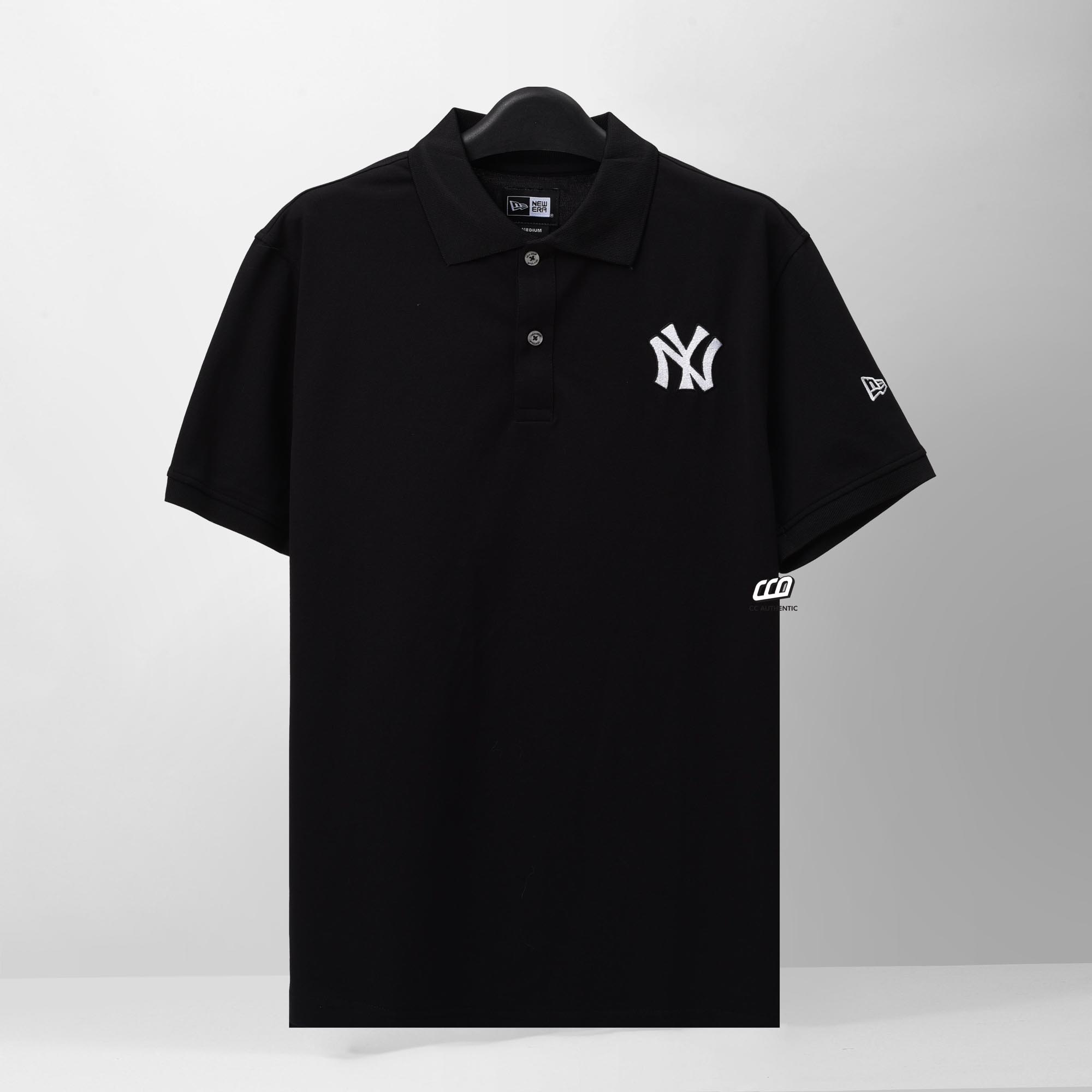 NEW ERA AP NY POLO SHIRT - BLACK