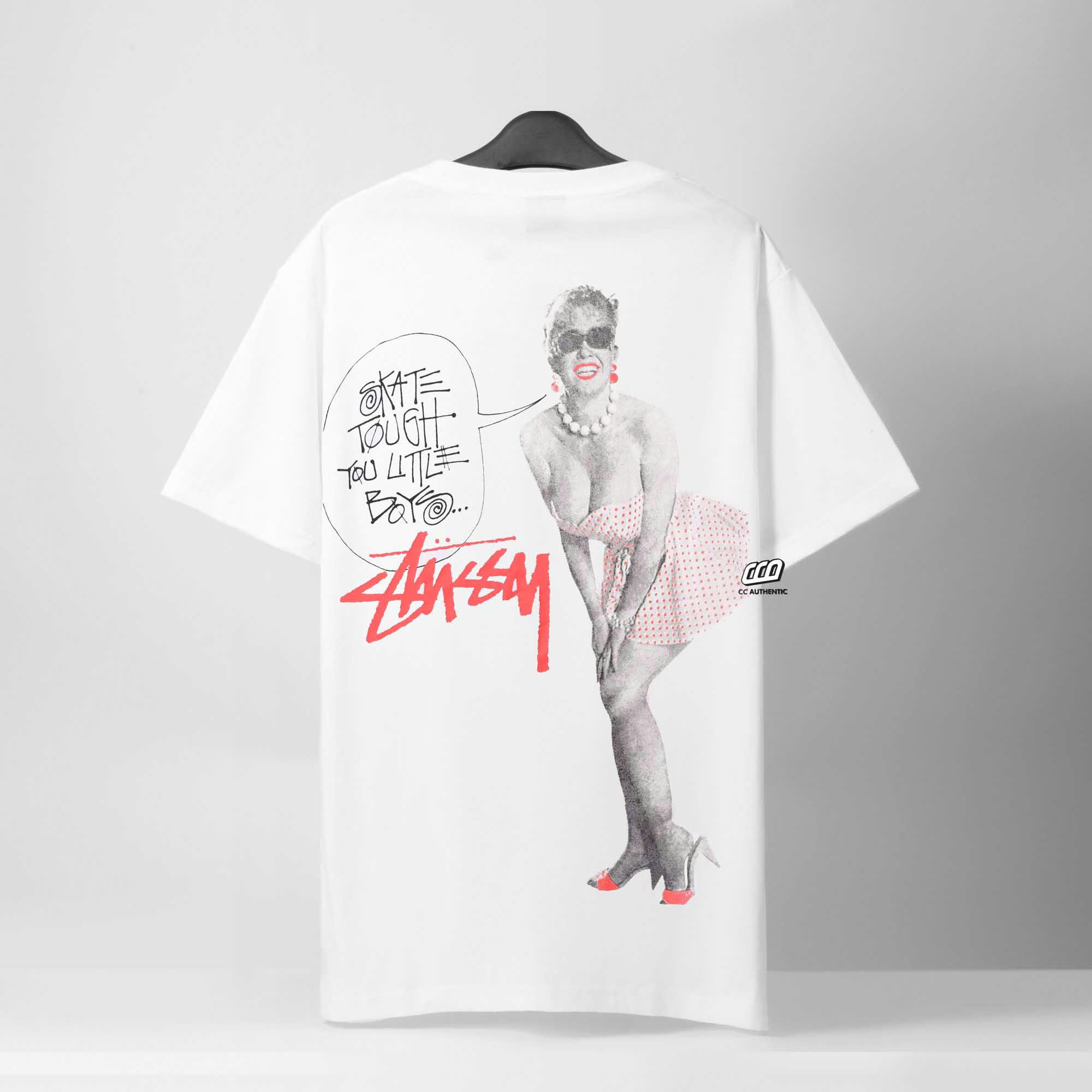 STUSSY SKATE TOUGHT T-SHIRT - WHITE