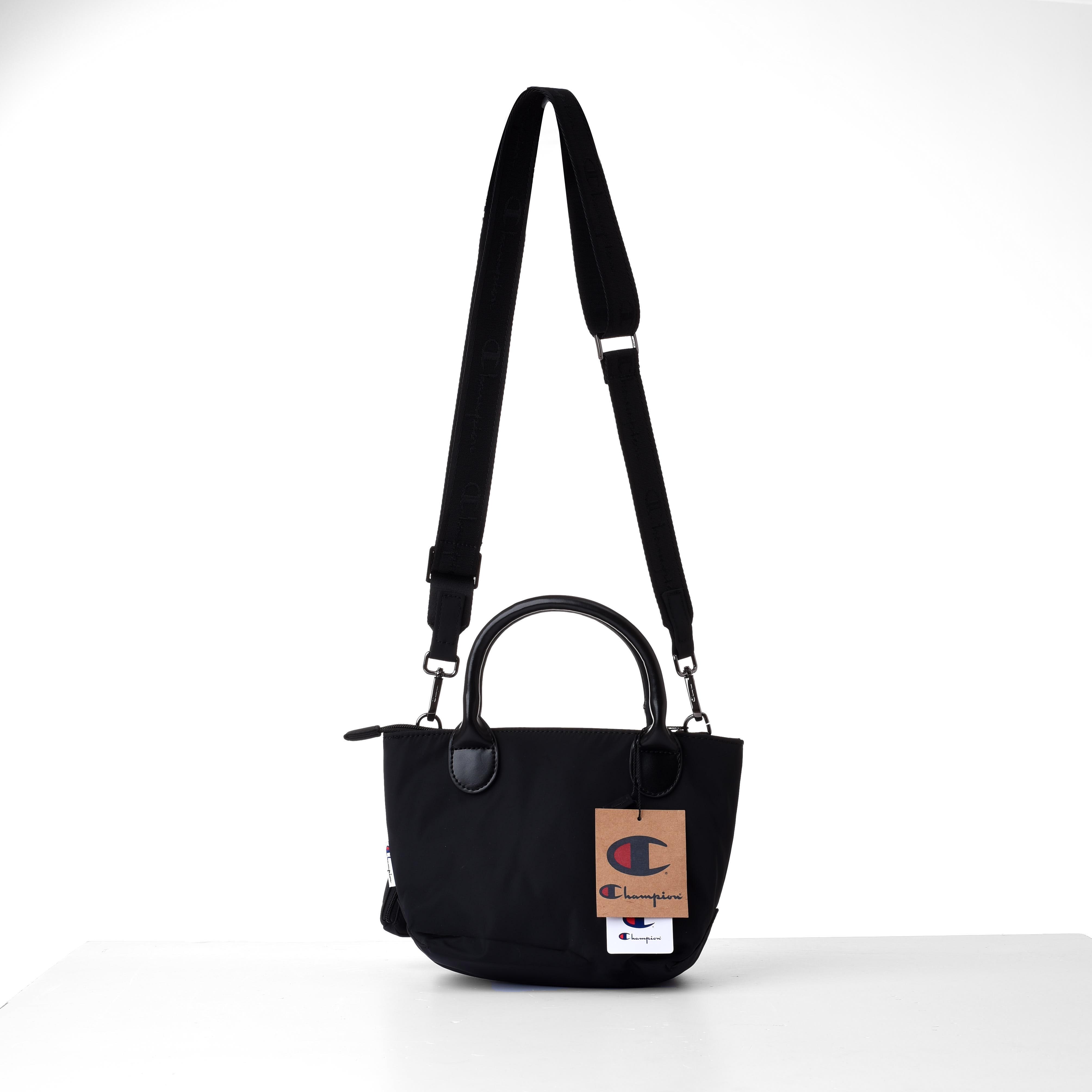 CHAMPION TRAPEZOIDAL MINI TOTE BAG - BLACK
