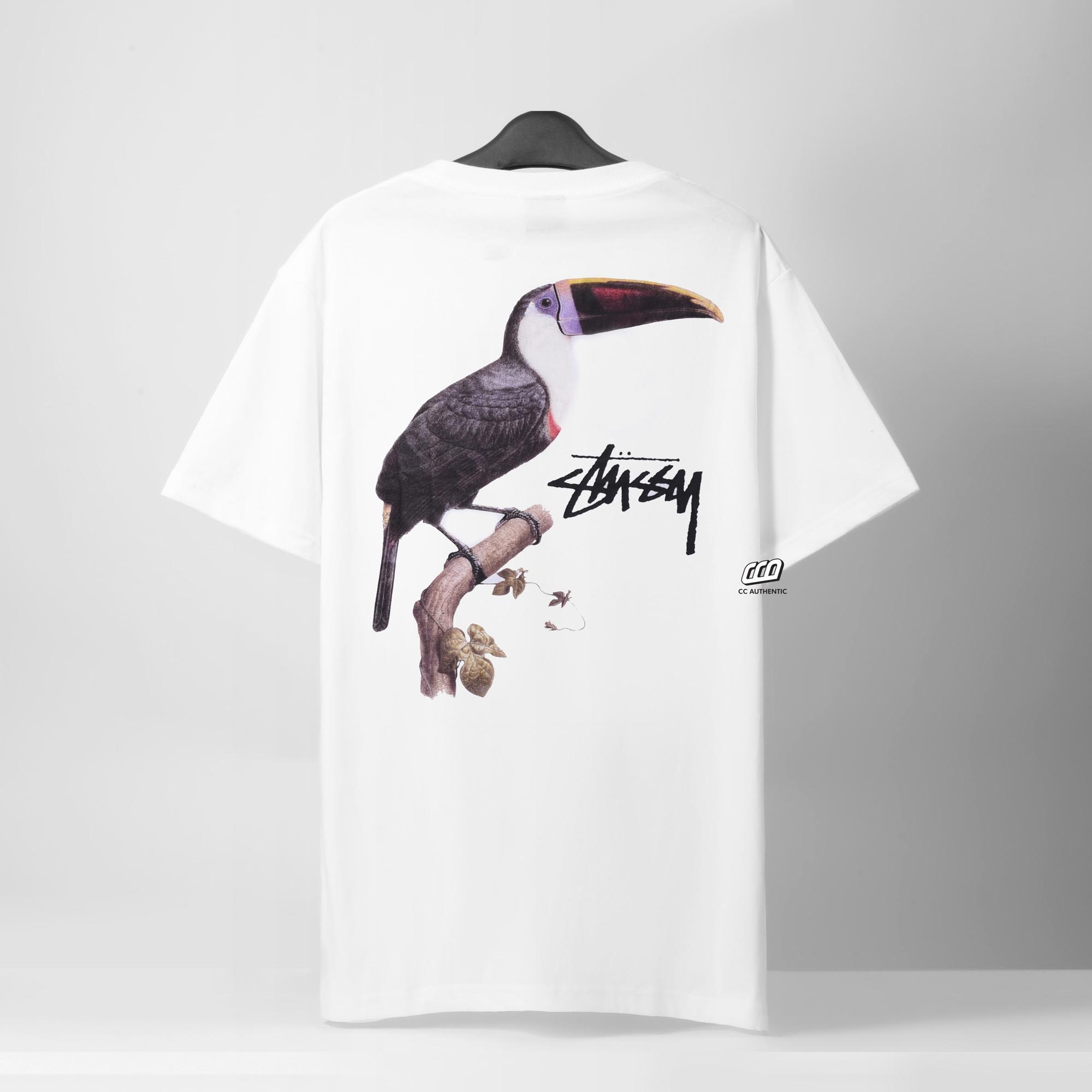 STUSSY TOUCAN T-SHIRT - WHITE