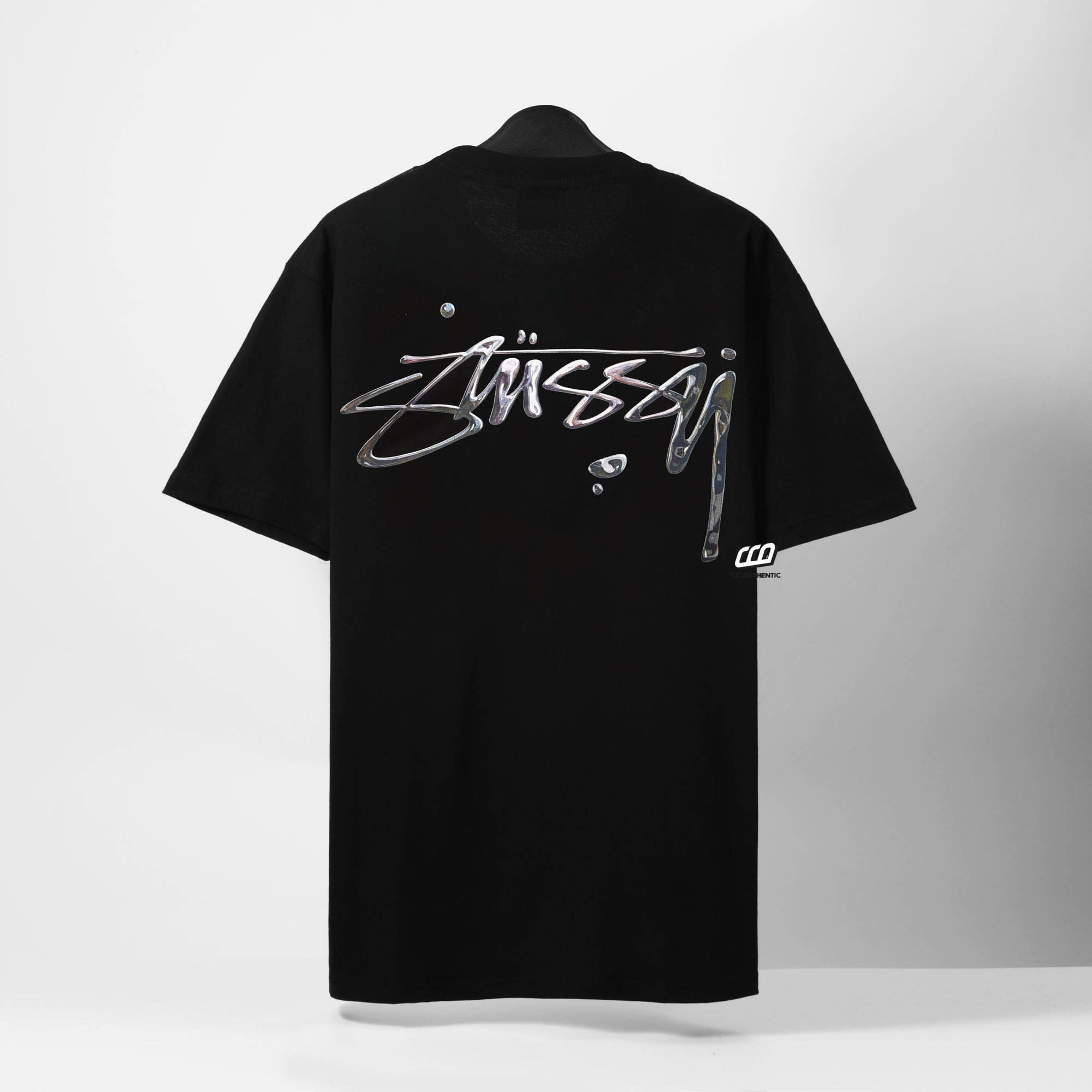 STUSSY MERCURY T-SHIRT - BLACK