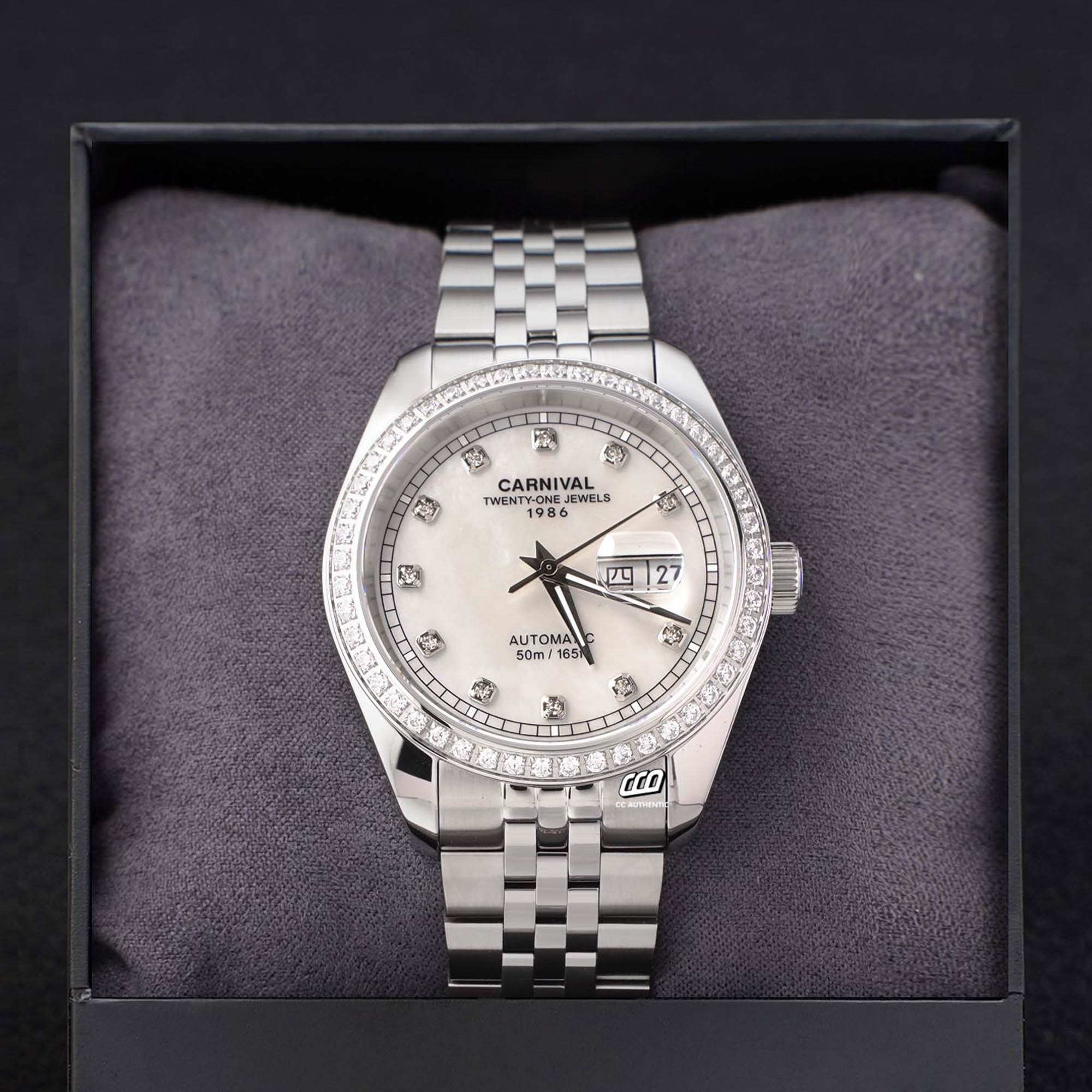 ĐỒNG HỒ NAM CARNIVAL 8131G2 VT TK AUTOMATIC 41MM