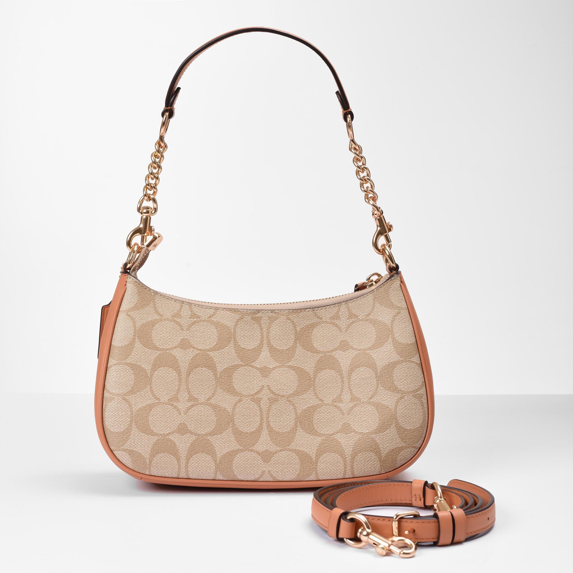 COACH SIGNATURE TERI BAG - CREAM