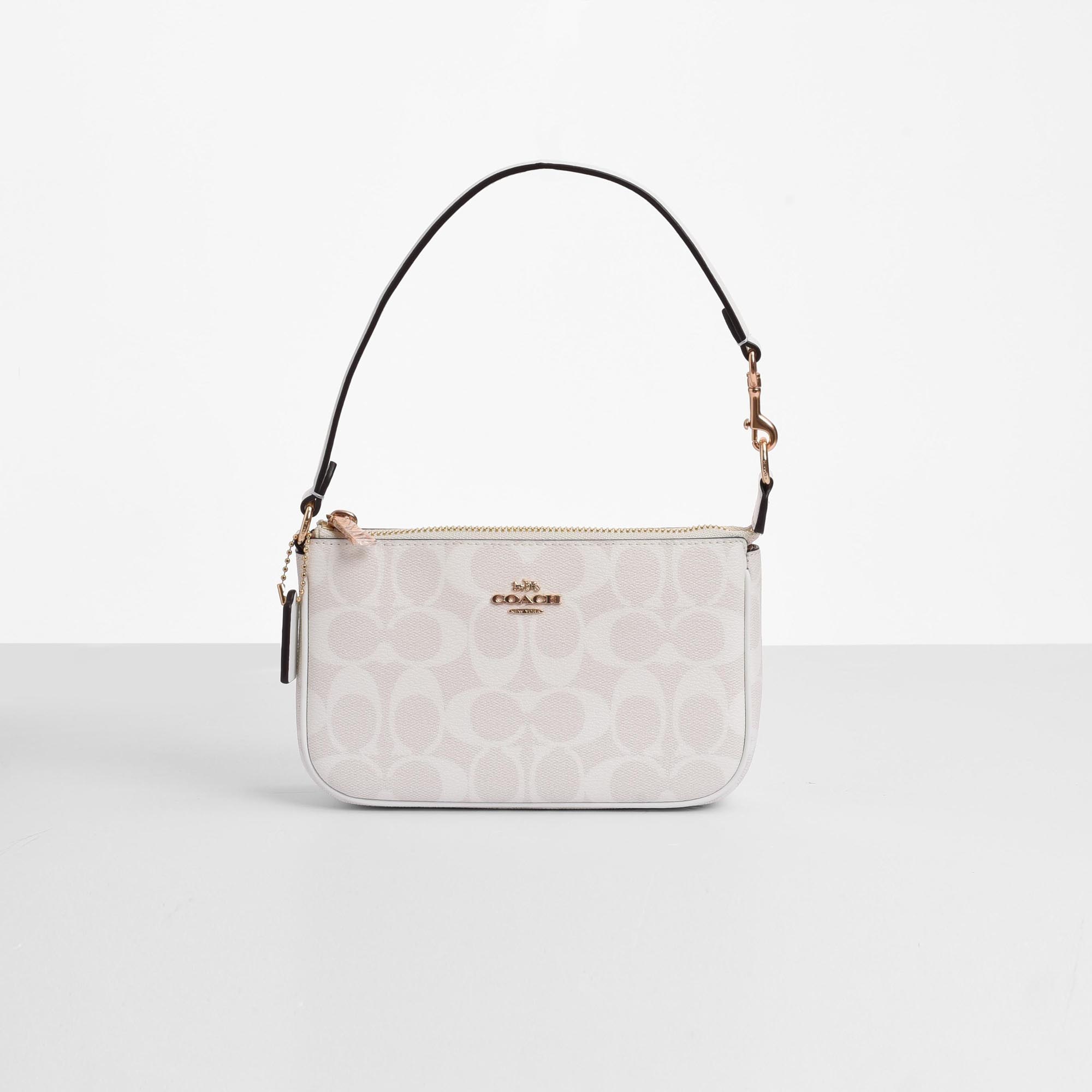 COACH SIGNATURE NOLITA BAG - WHITE