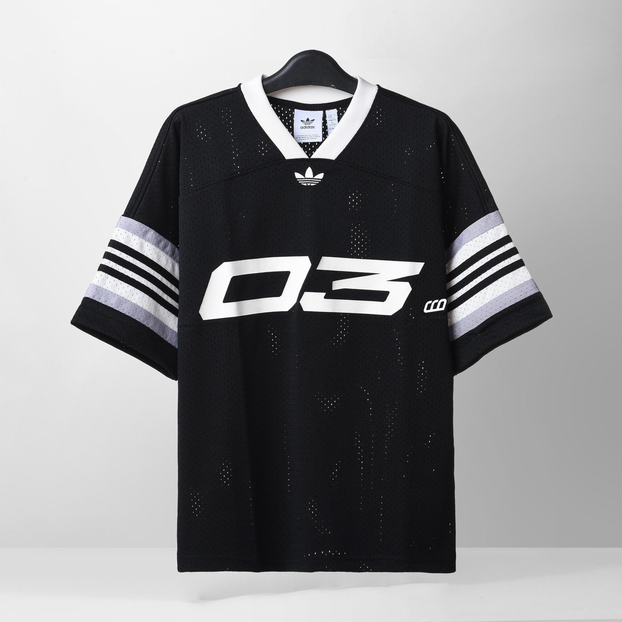 ADIDAS ORIGINAL SPORT GENDER NEUTRAL JERSEY T-SHIRT - BLACK