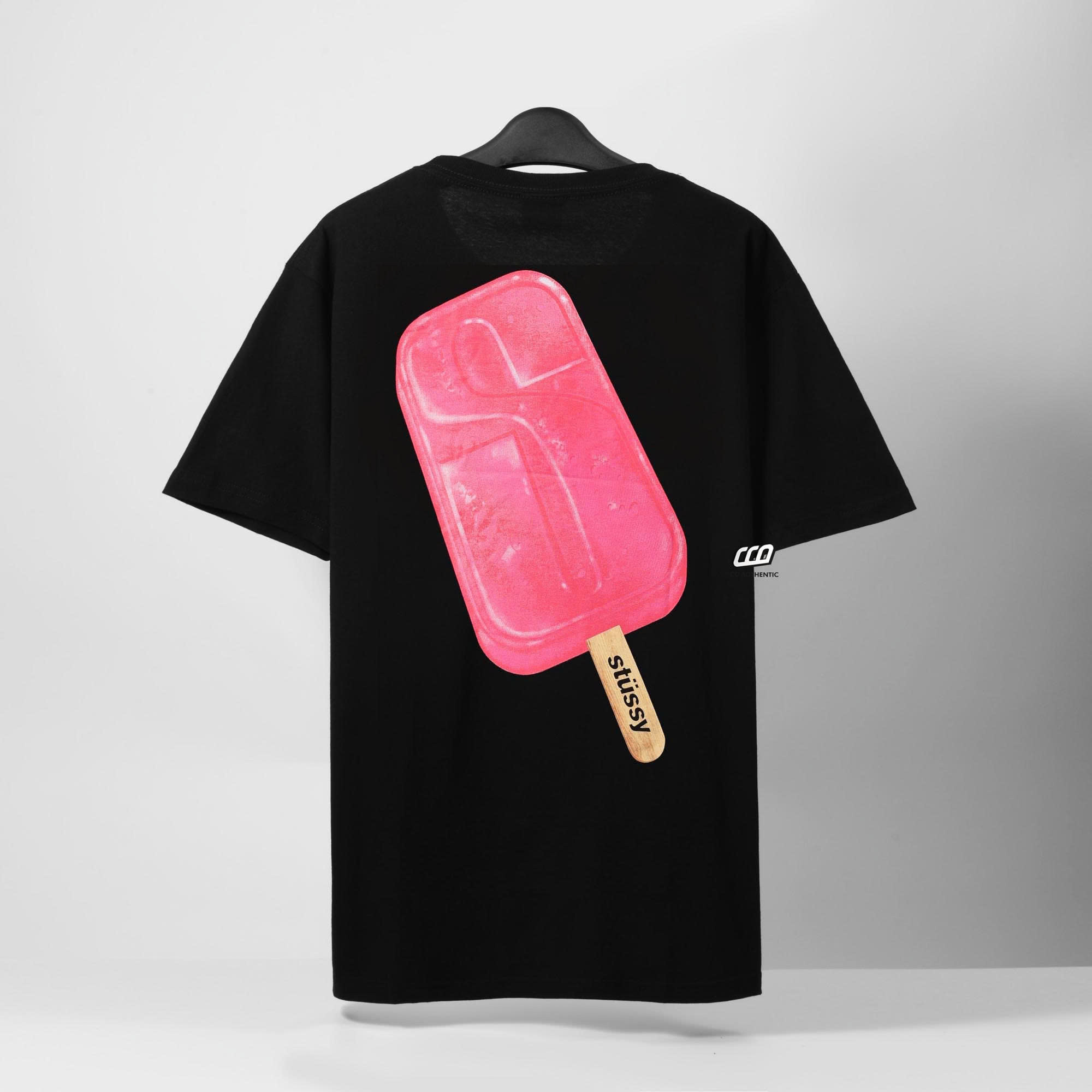 STUSSY POPSICLE T-SHIRT - BLACK