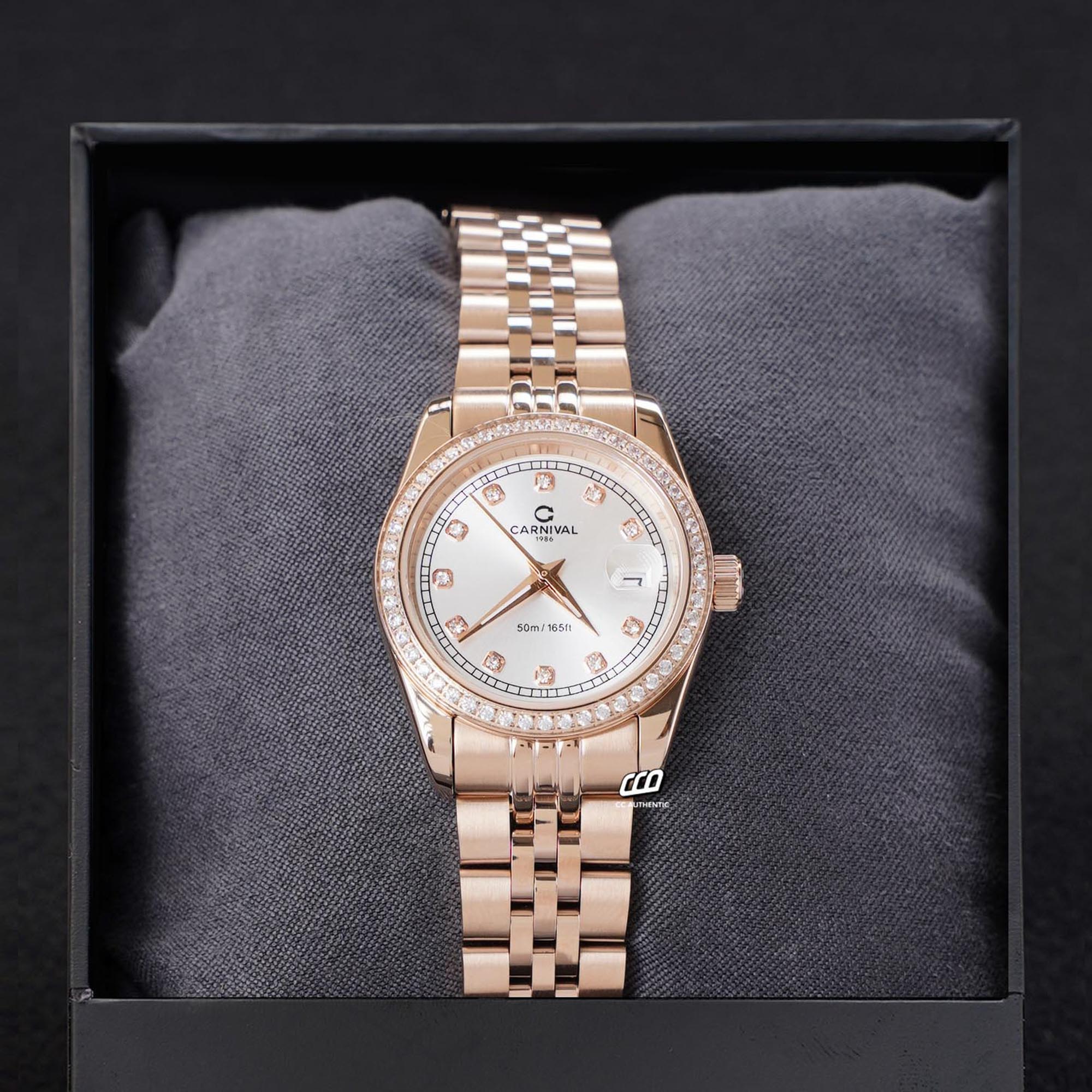 ĐỒNG HỒ NỮ CARNIVAL 8131L2 VH T QUAZT 32MM